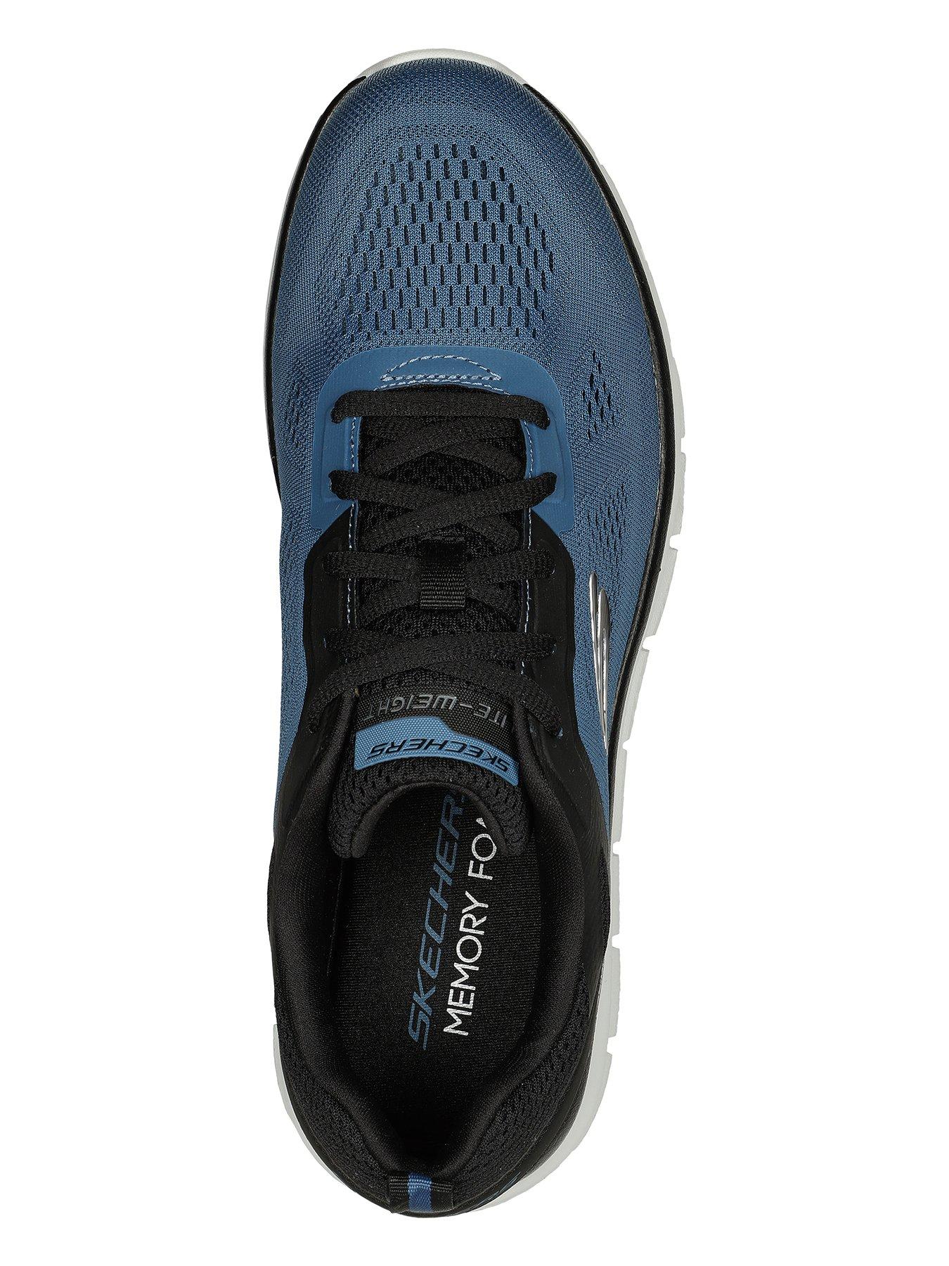 skechers-skechers-track-lace-up-trainers-blueoutfit