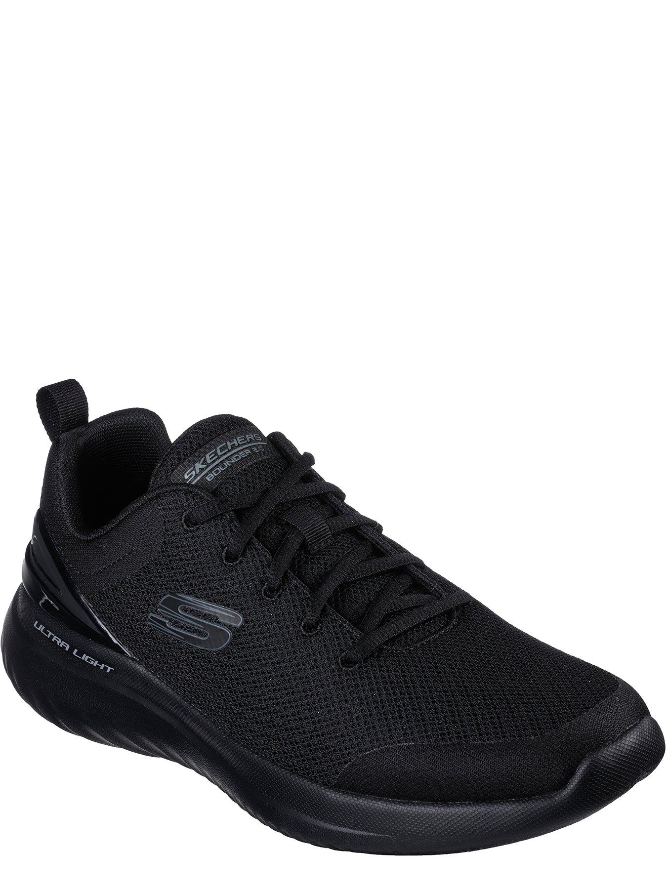 skechers-skechers-bounder-20-lace-up-trainers-blackstillFront