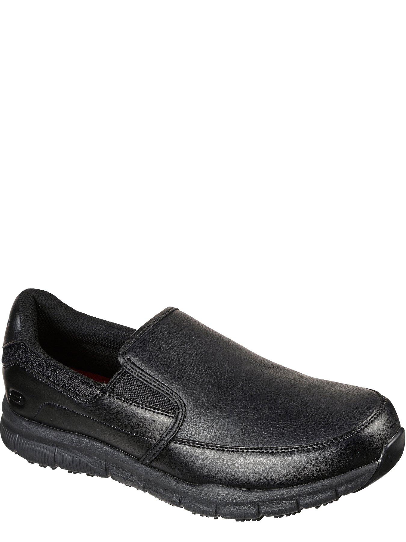 skechers-work-nampa-groton-slip-resistant-slip-on-trainers-blackstillFront