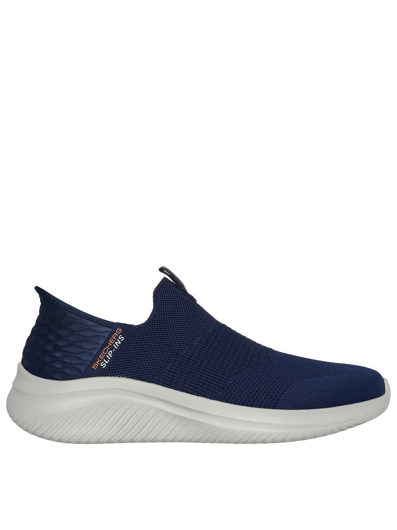 undefined Skechers Slip-Ins Ultra Flex 3.0 Stretch Knit Trainers - Navy