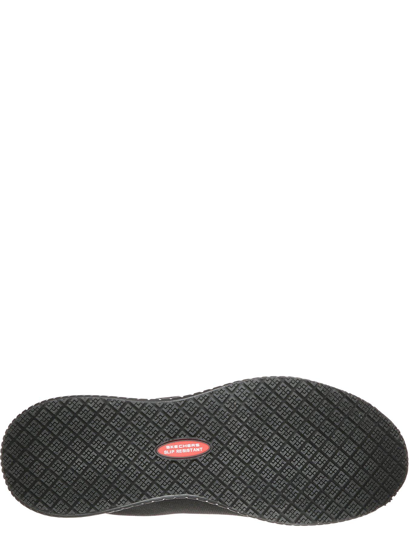 Image 4 of 5 of Skechers Skechers Squad Slip Resistant Work Slip On Trainers - Black