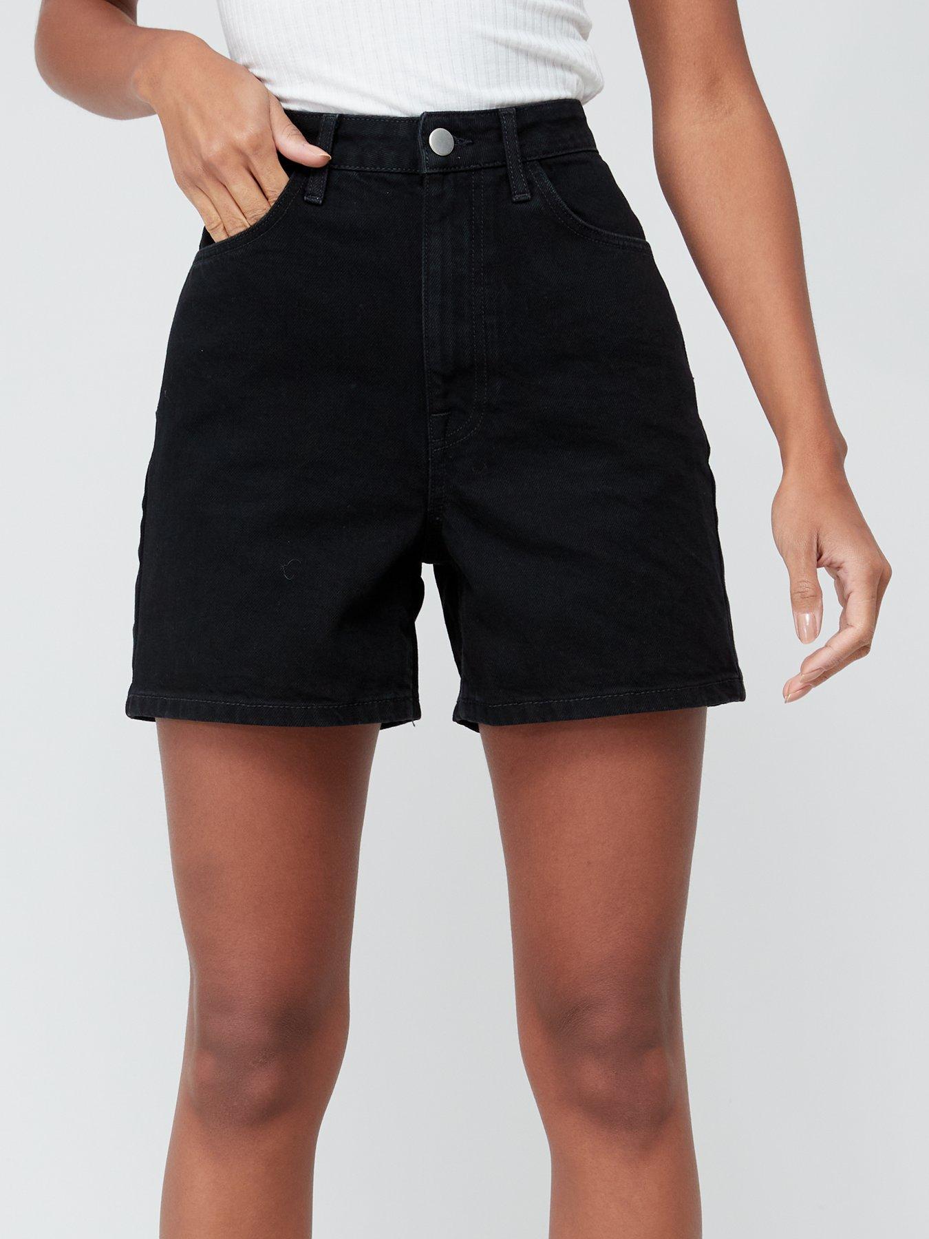 v-by-very-denim-bermuda-shorts-blackdetail