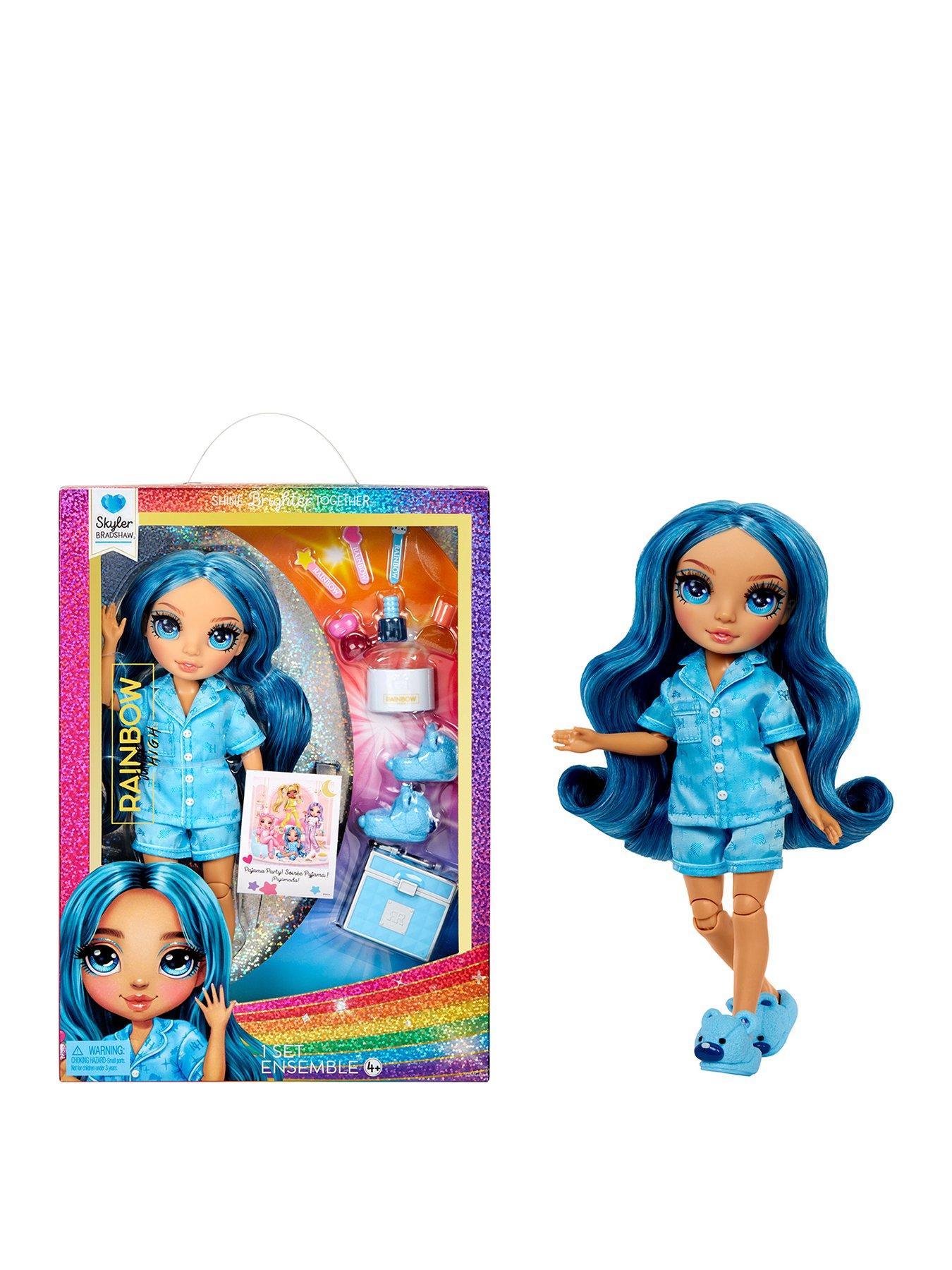 Image 1 of 8 of Rainbow High Junior High PJ Party Fashion Doll - Skyler (Blue)