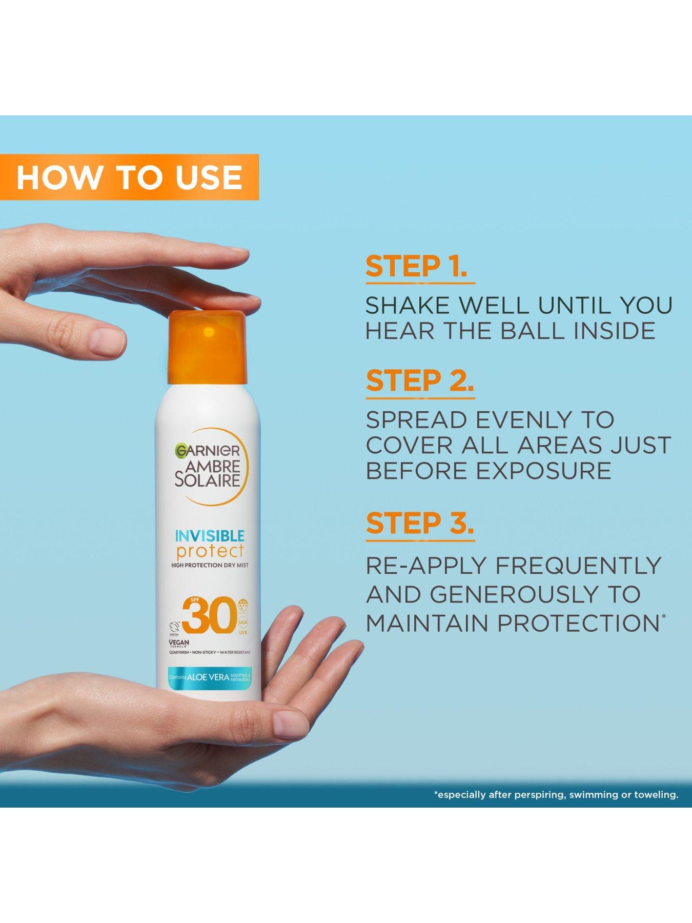 Image 3 of 7 of Garnier Garnier Ambre Solaire SPF 30 Dry Mist Sun Cream Spray