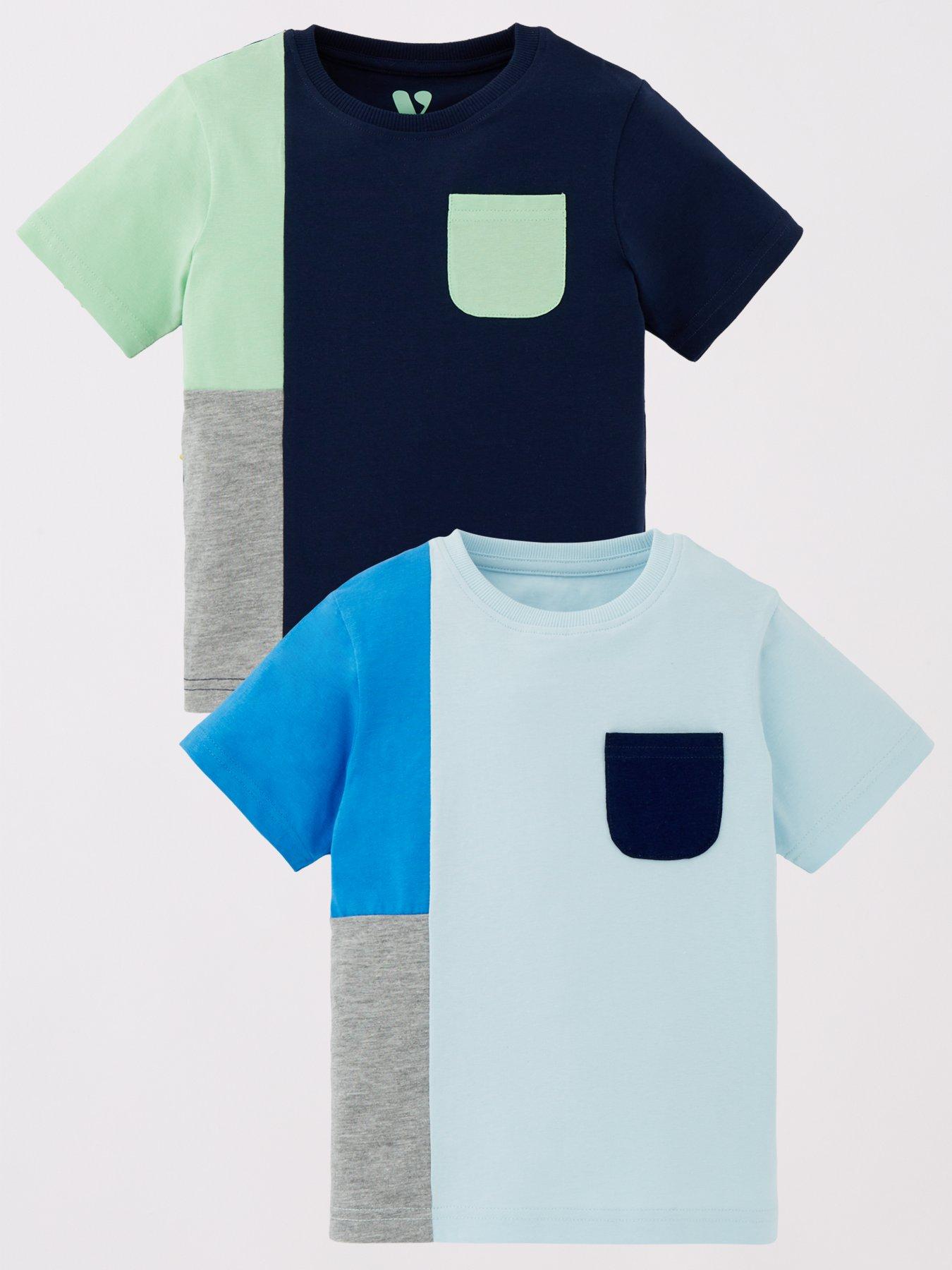 mini-v-by-very-boys-2-pack-short-sleeve-colourblock-t-shirt