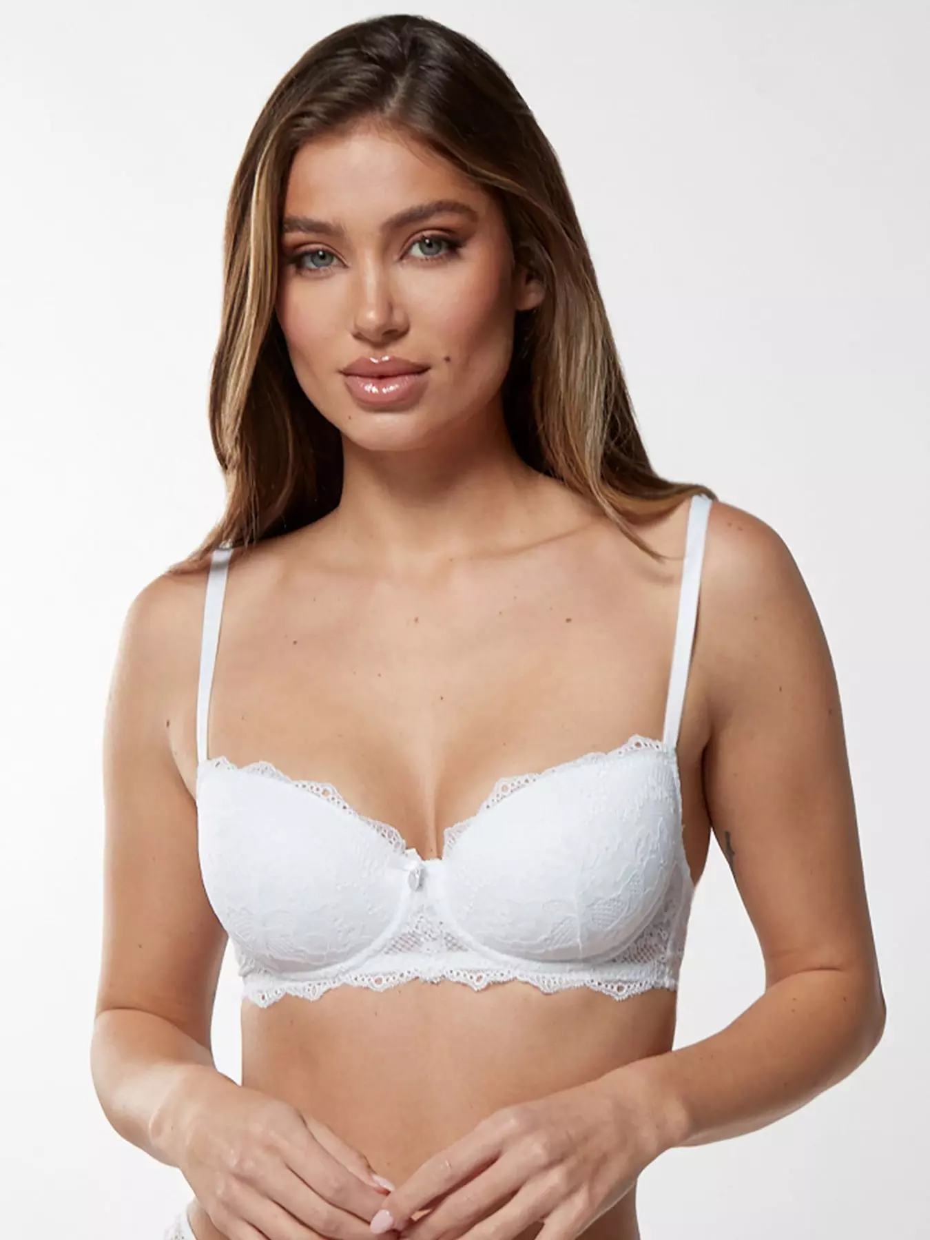 Buy Victoria's Secret White Classic Bow Smooth Full Cup Push Up Bra from  Next Sweden