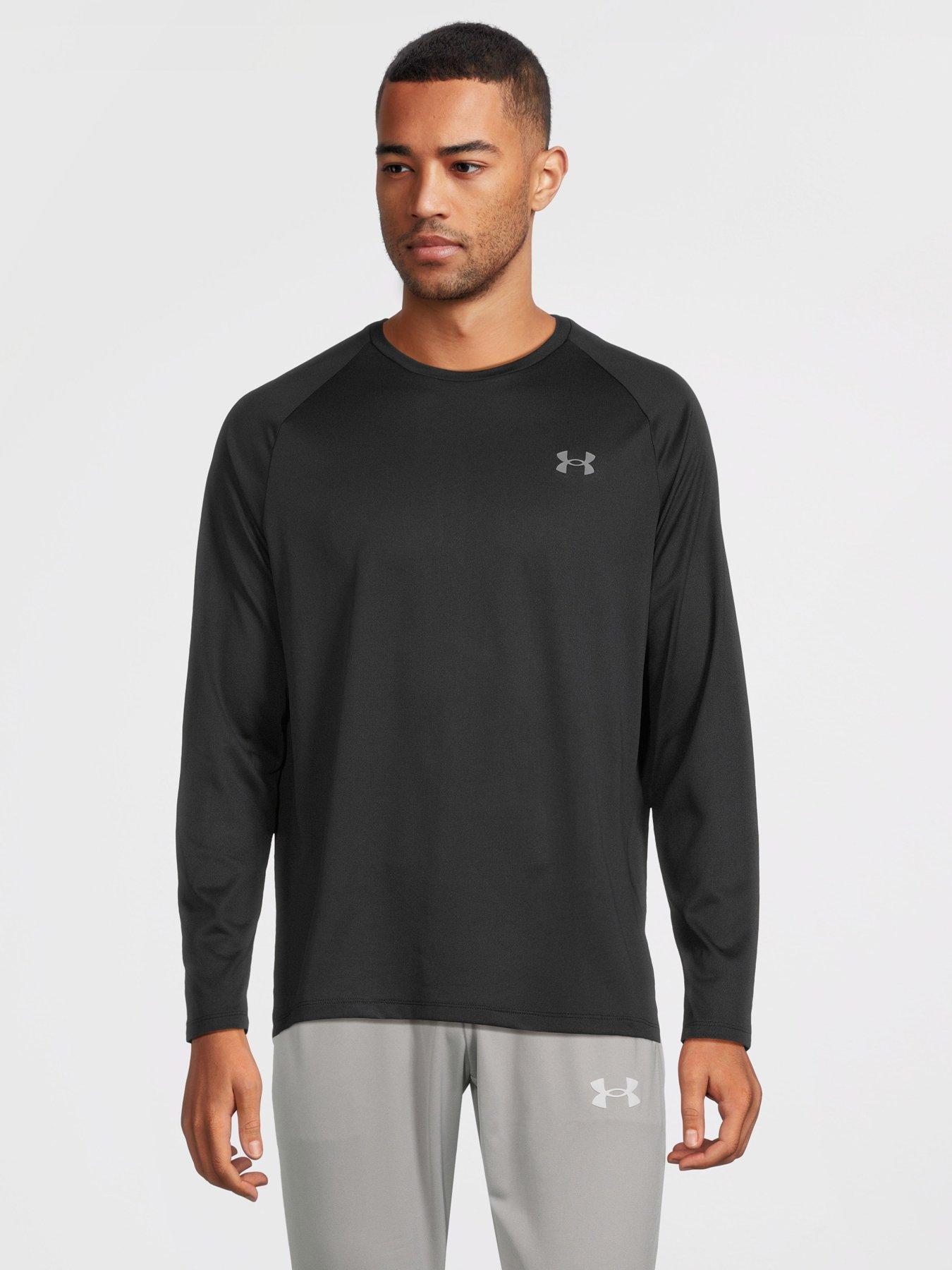 Image of UNDER ARMOUR Mens Training Tech 2.0 Long Sleeve T-shirt - Black