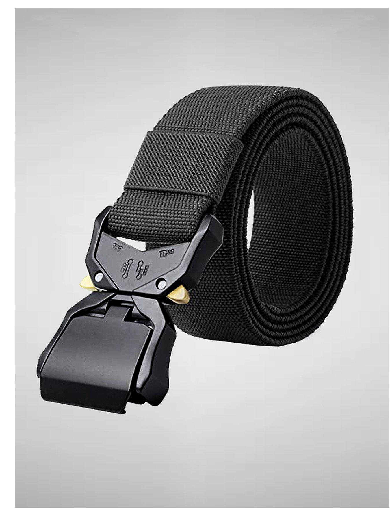 undefined D555 Stretch Webbing Belt - Black