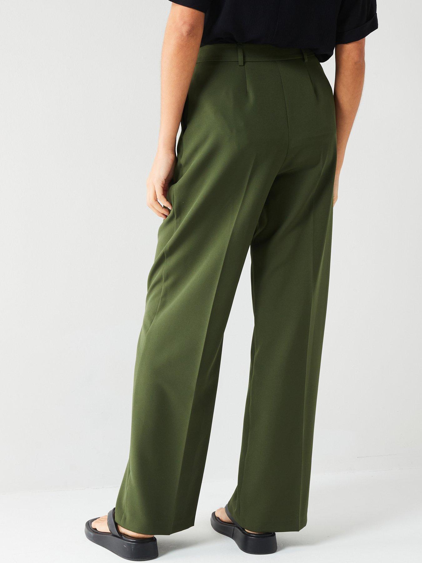 v-by-very-relaxed-tailored-trouser-greenstillFront