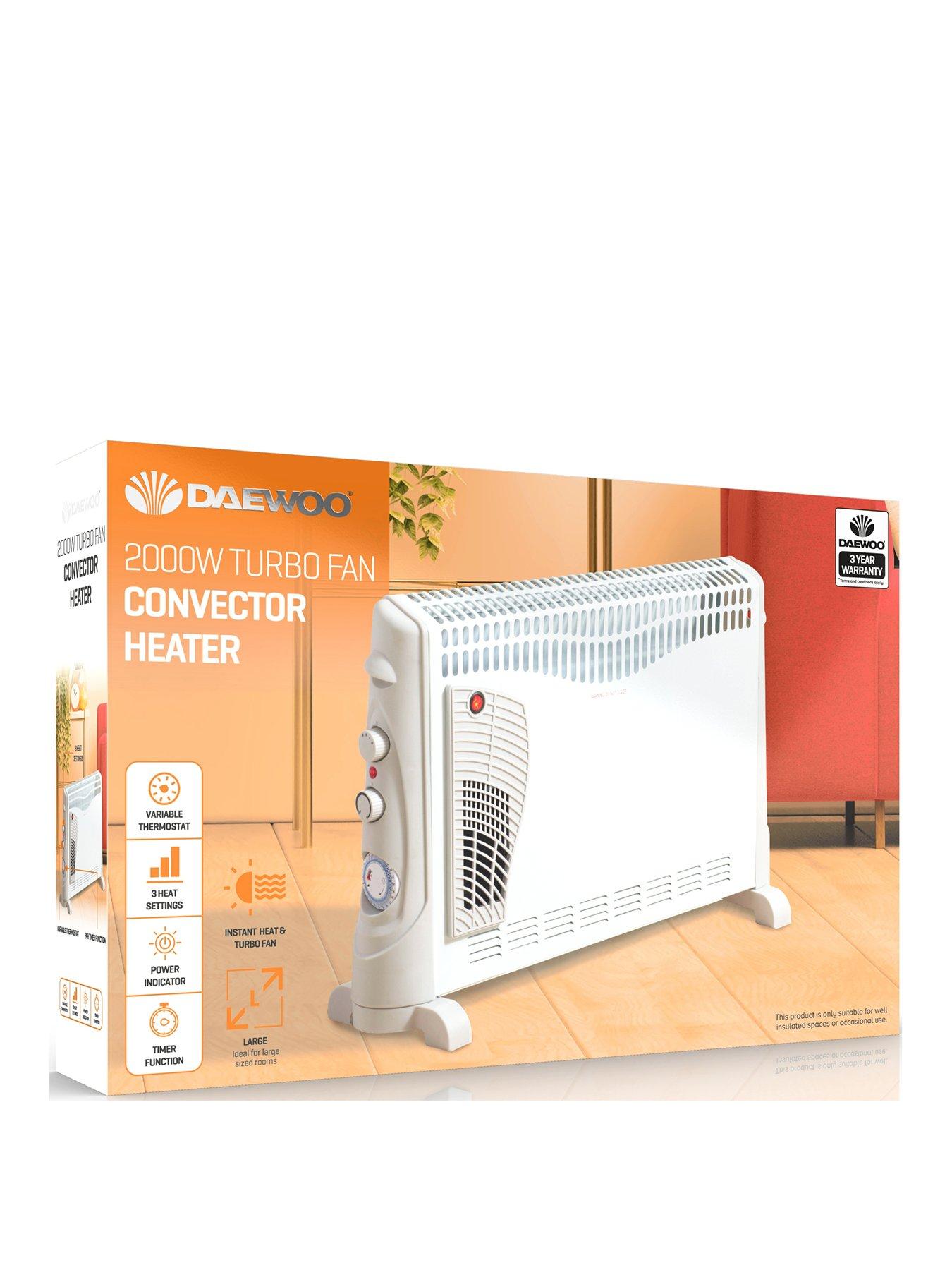 Image 1 of 6 of Daewoo Daewoo 2000W Convector Heater with turbo &amp; timer