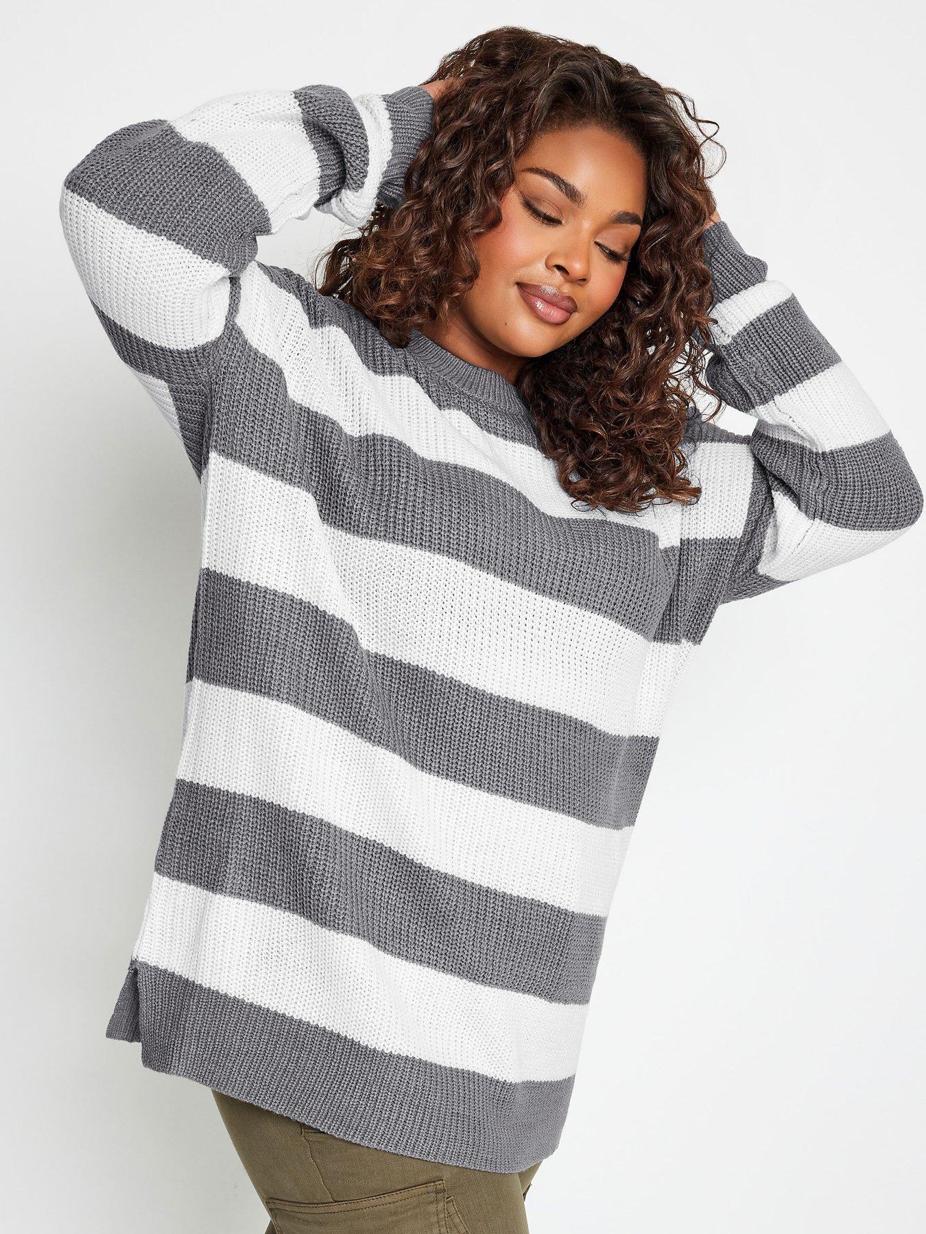 yours-yours-drop-shoulder-jumper-stripe-grey