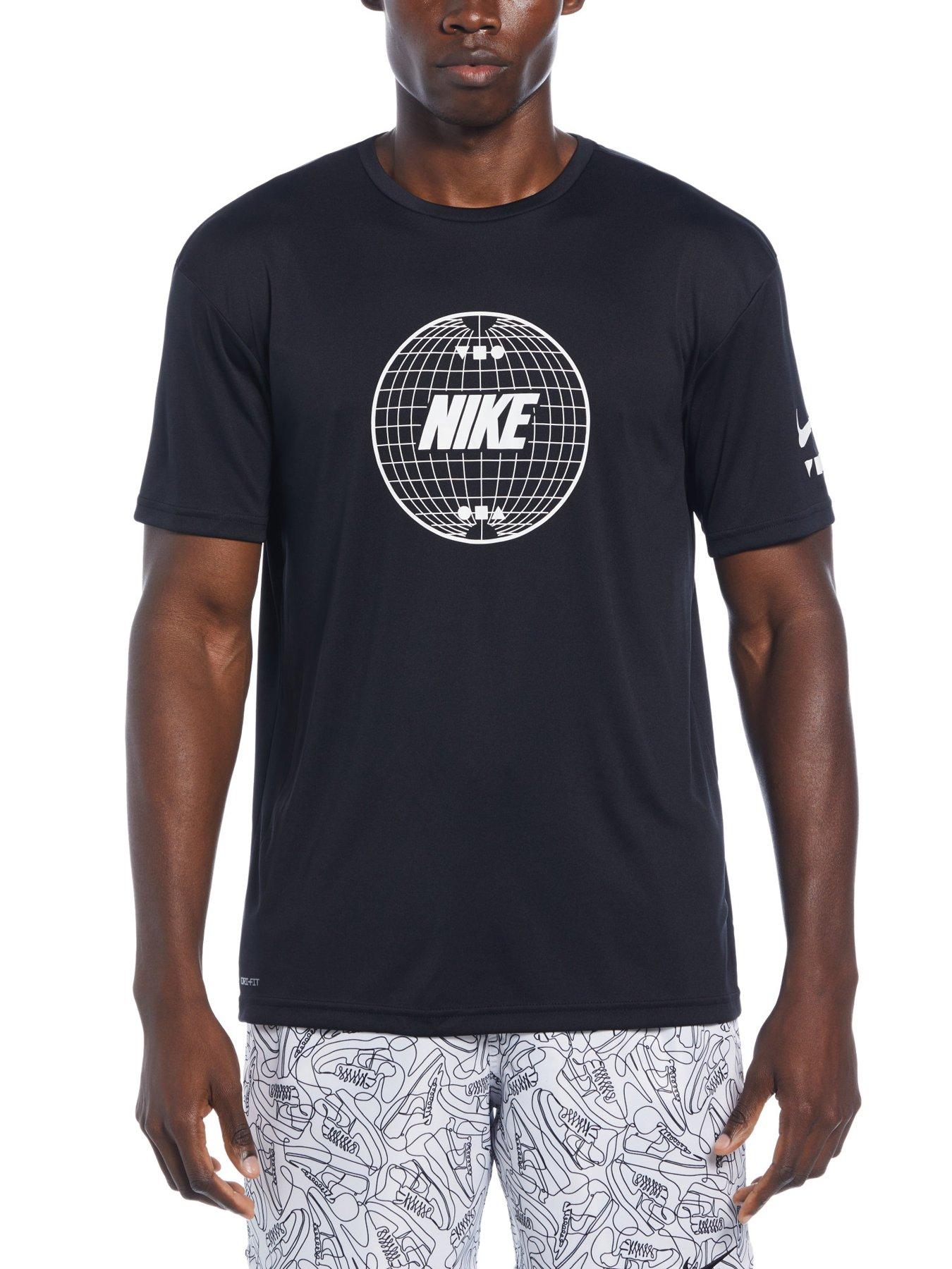 nike-mens-lead-line-explore7inch-short-sleeve-hydroguard-blackfront