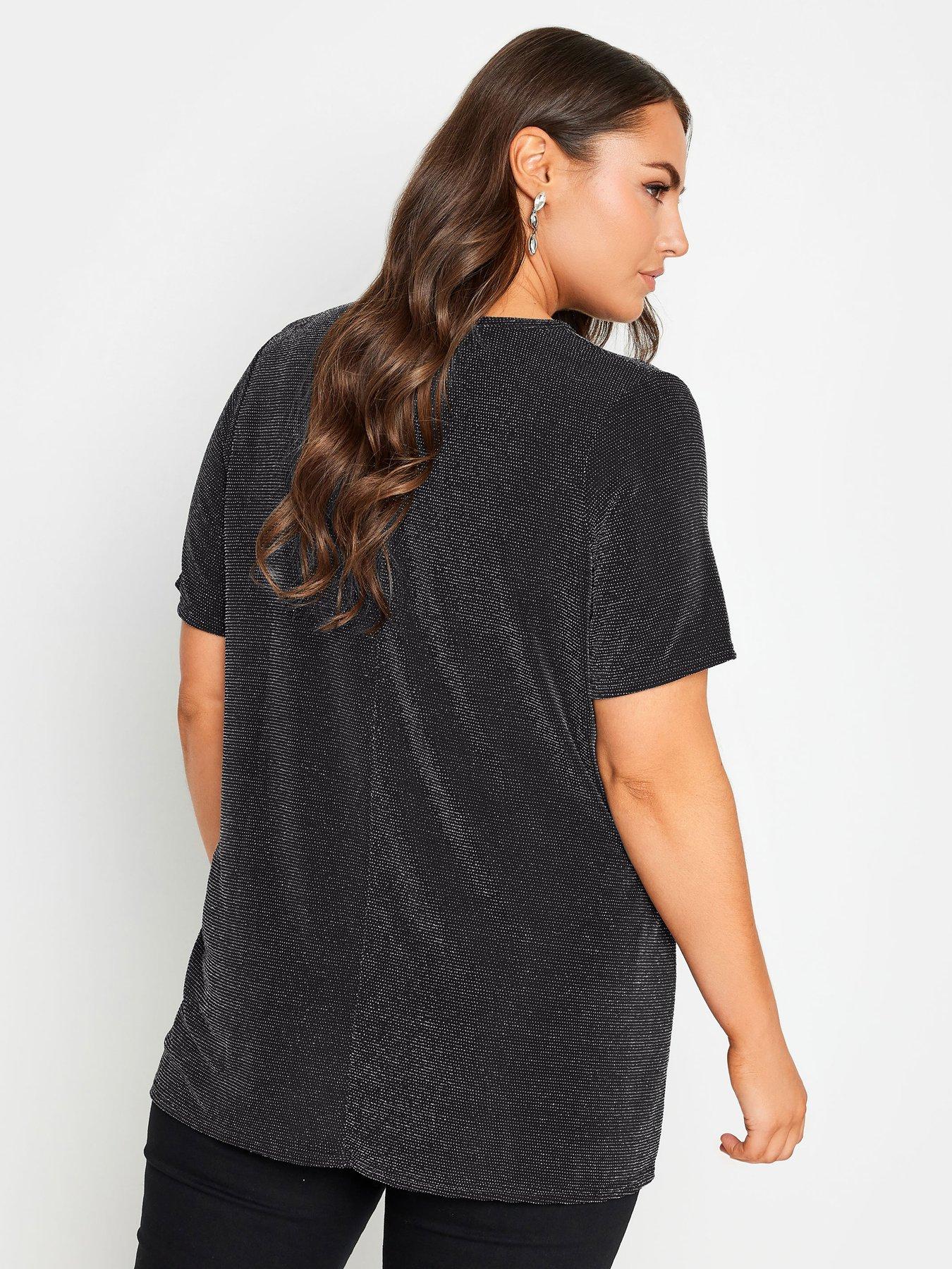 yours-yours-cut-out-neck-tee-black-amp-silverstillFront