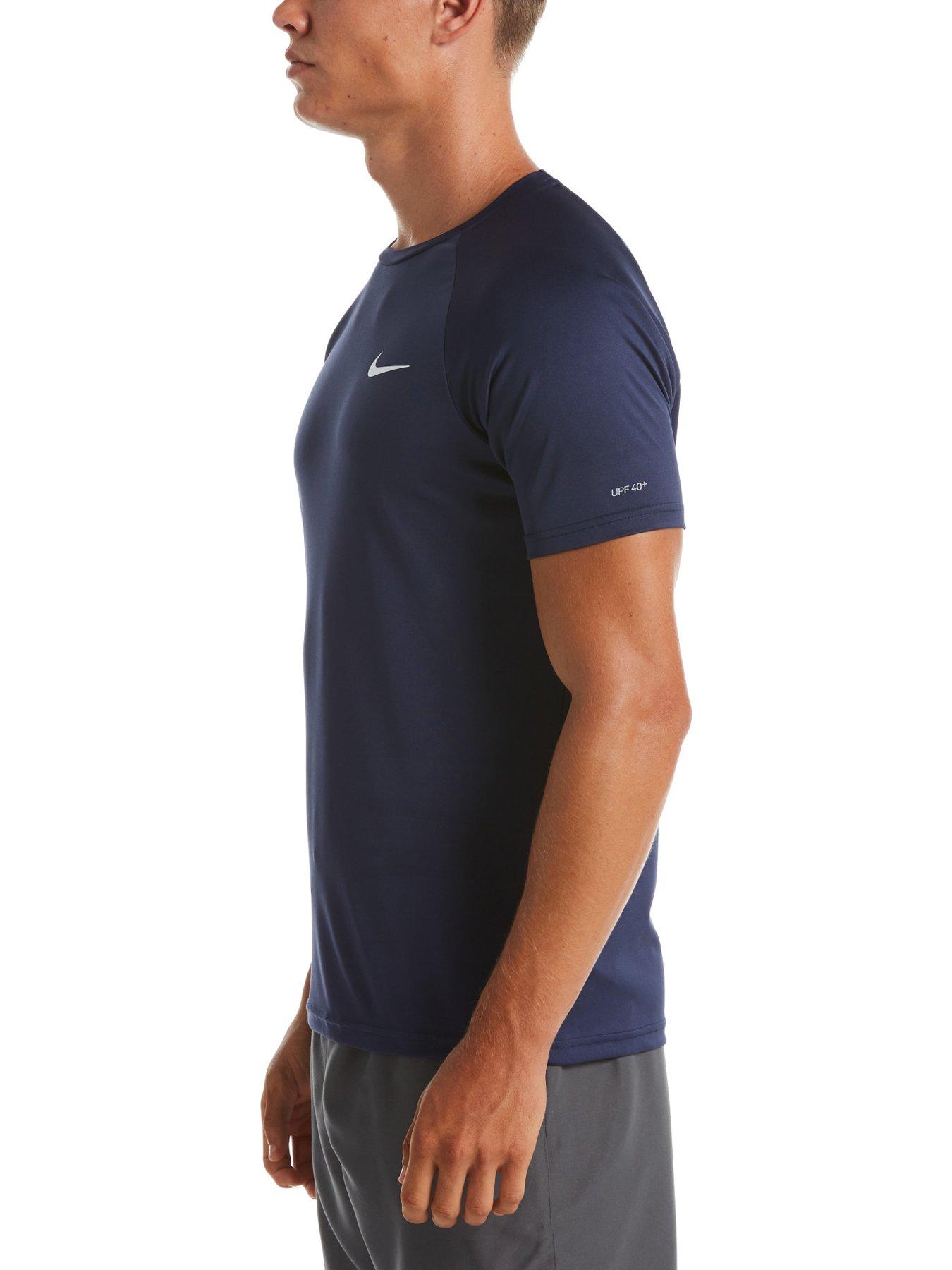 Image 3 of 3 of Nike Mens Short Sleeve Hydroguard T Shirt - Navy