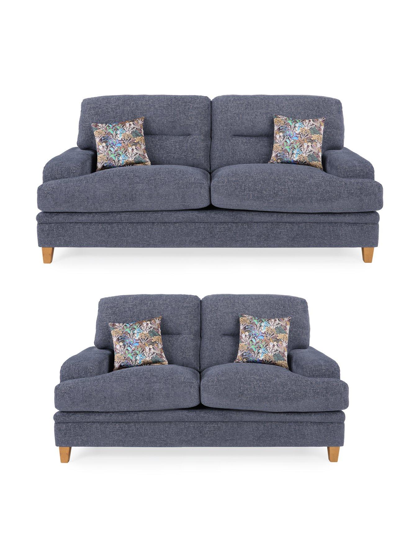 undefined Trieste 3 Seater + 2 Seater Fabric Sofa Set (Buy and SAVE!) - Made in the UK