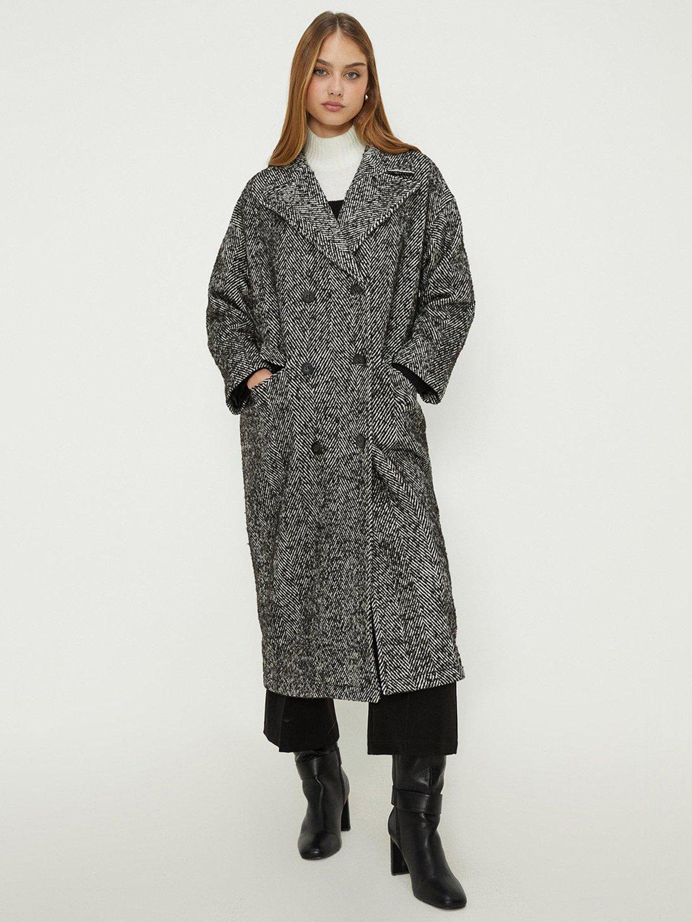 Dorothy perkins double outlet breasted coat