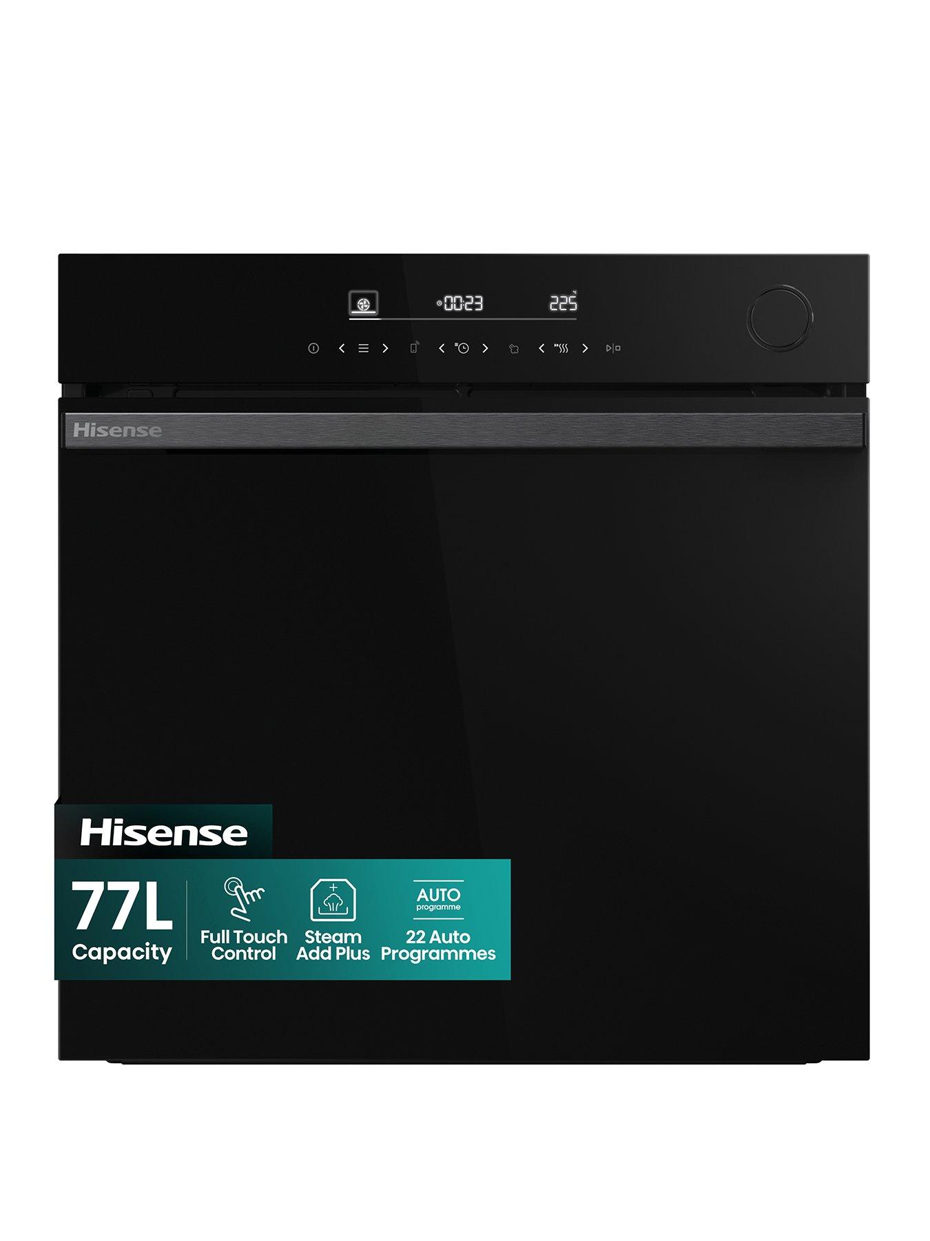 Hisense Hisense Hi6 BlackLine BSA66346ADBGUK Built-In Electric Single Oven - Steam Add Plus, Wi-Fi Enabled, Jet Black