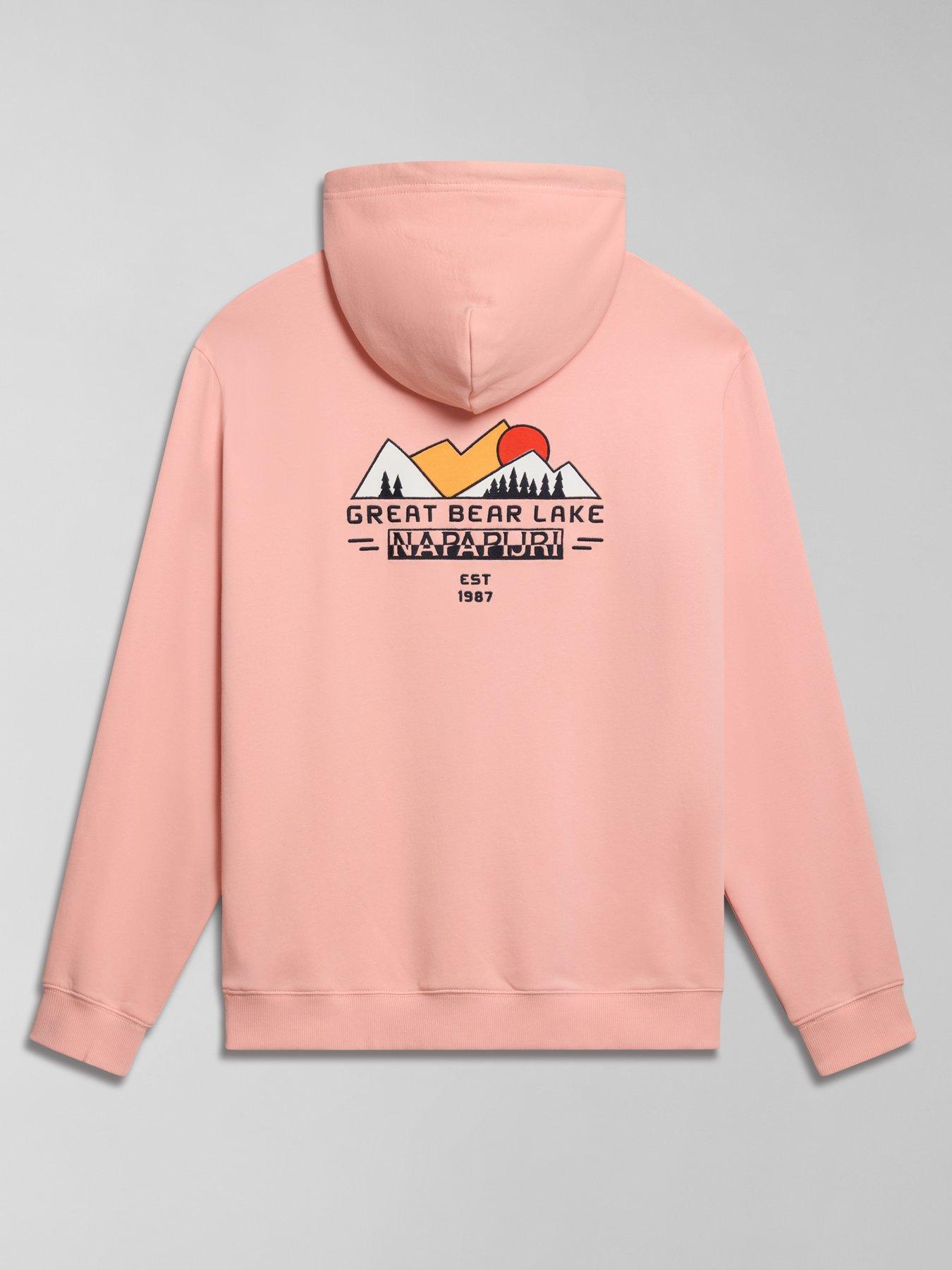Napapijri pink hoodie 2025