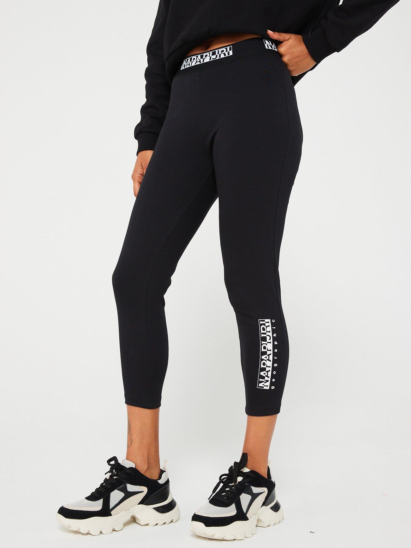 Women's Ribbed Leggings - Black