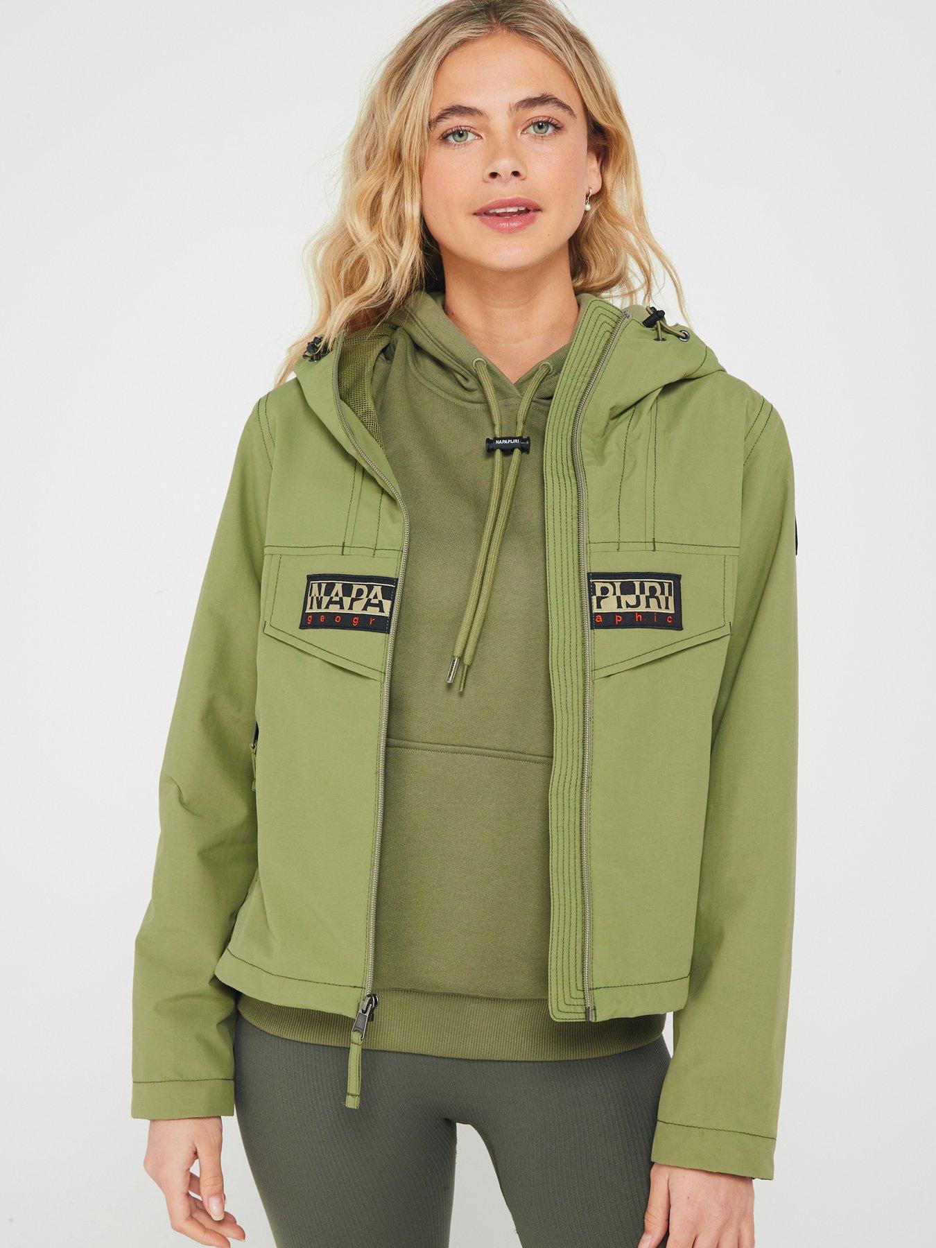 Green napapijri jacket hotsell