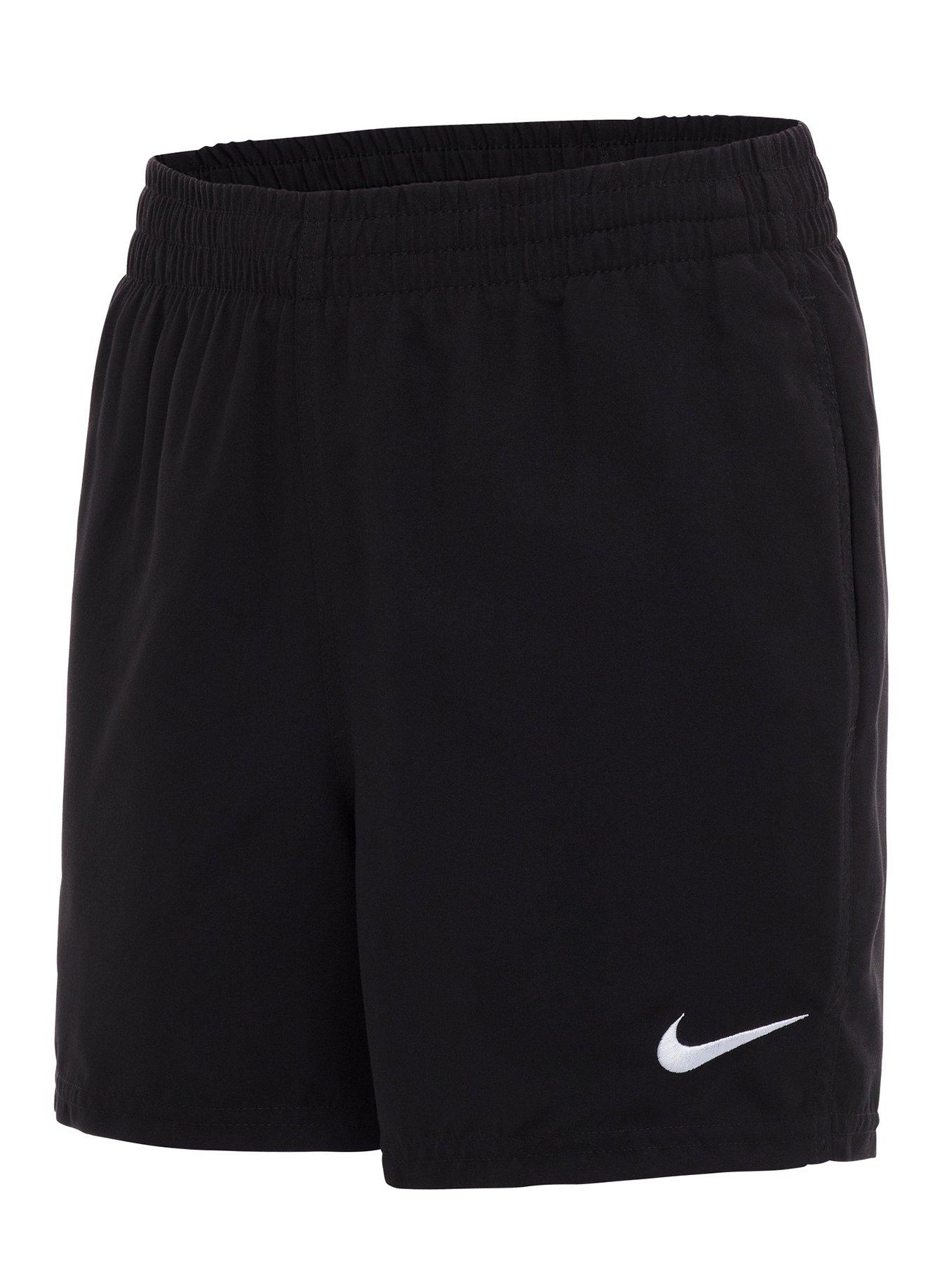 Nike Junior Boys 4 Inch Essential Volley Swim Short - Black