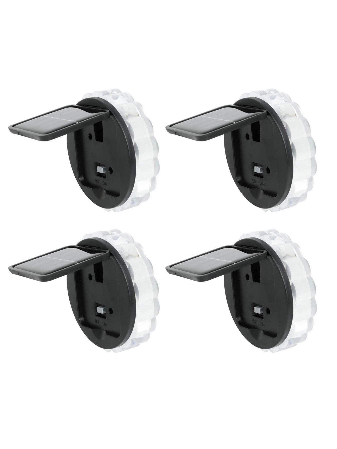 undefined Solar Fence Star Wall Light (Pack of 4)