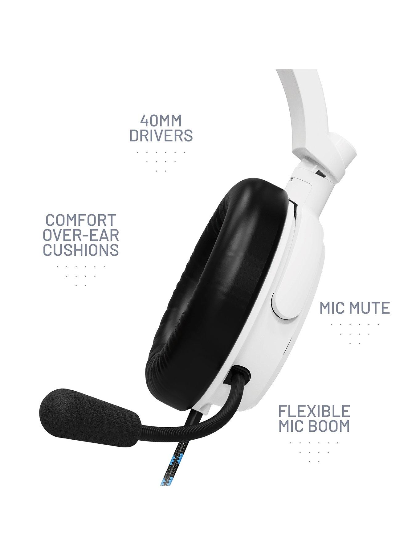 Image 3 of 7 of Stealth Gaming Headset for XBOX, PS4/PS5, Switch, PC - White &amp; Blue