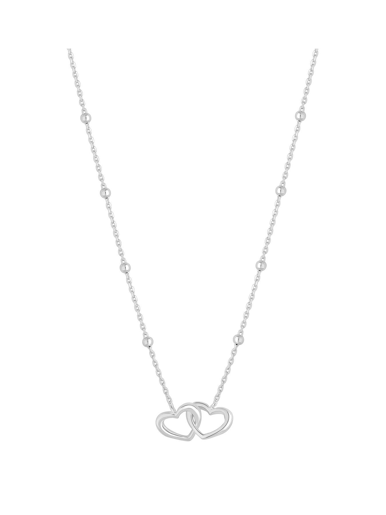 simply-silver-sterling-silver-925-interlink-heart-necklace