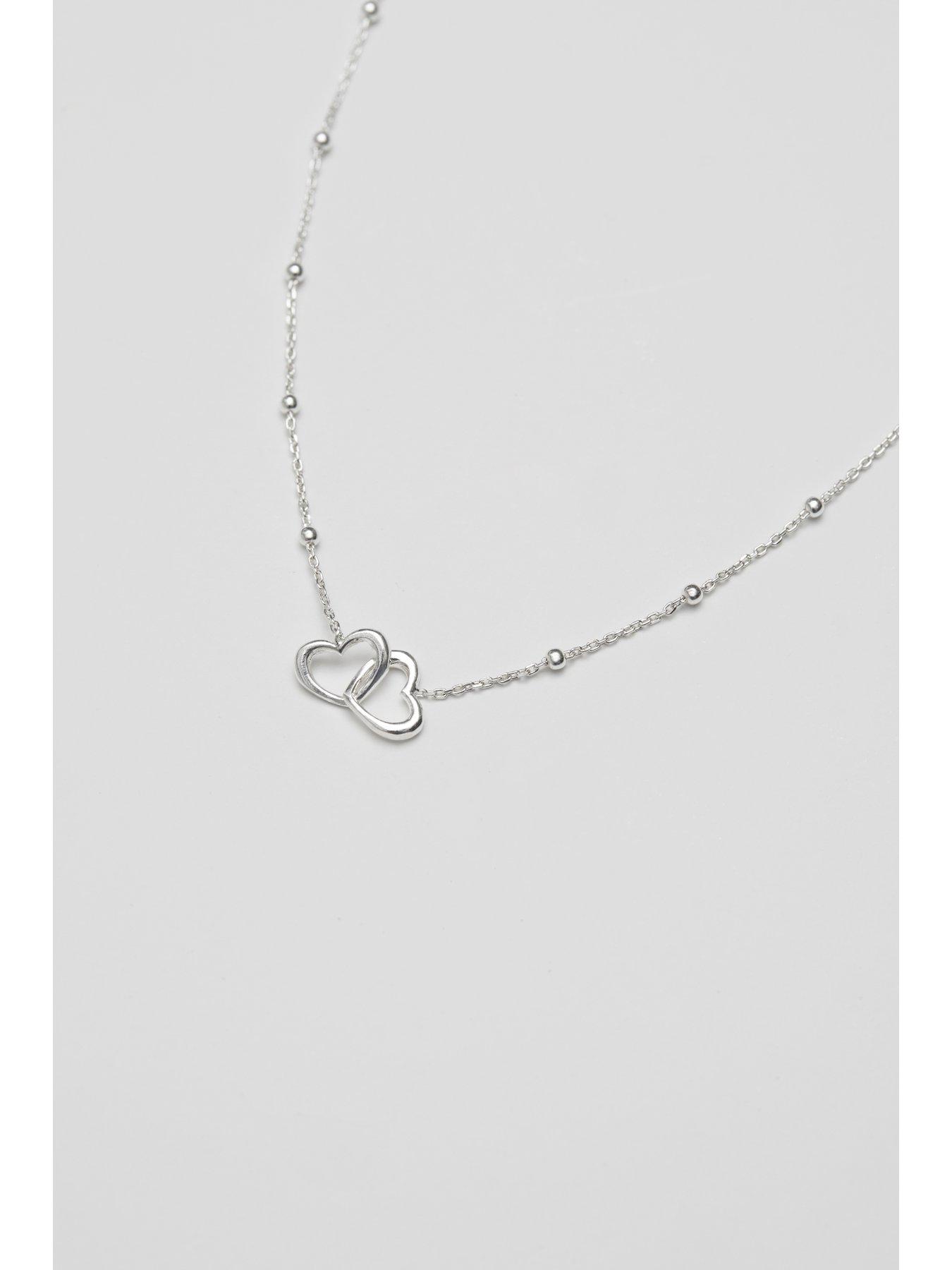 simply-silver-sterling-silver-925-interlink-heart-necklacestillFront