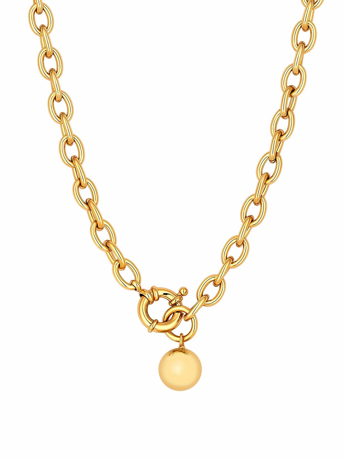 jon-richard-gold-plated-polished-ball-necklace