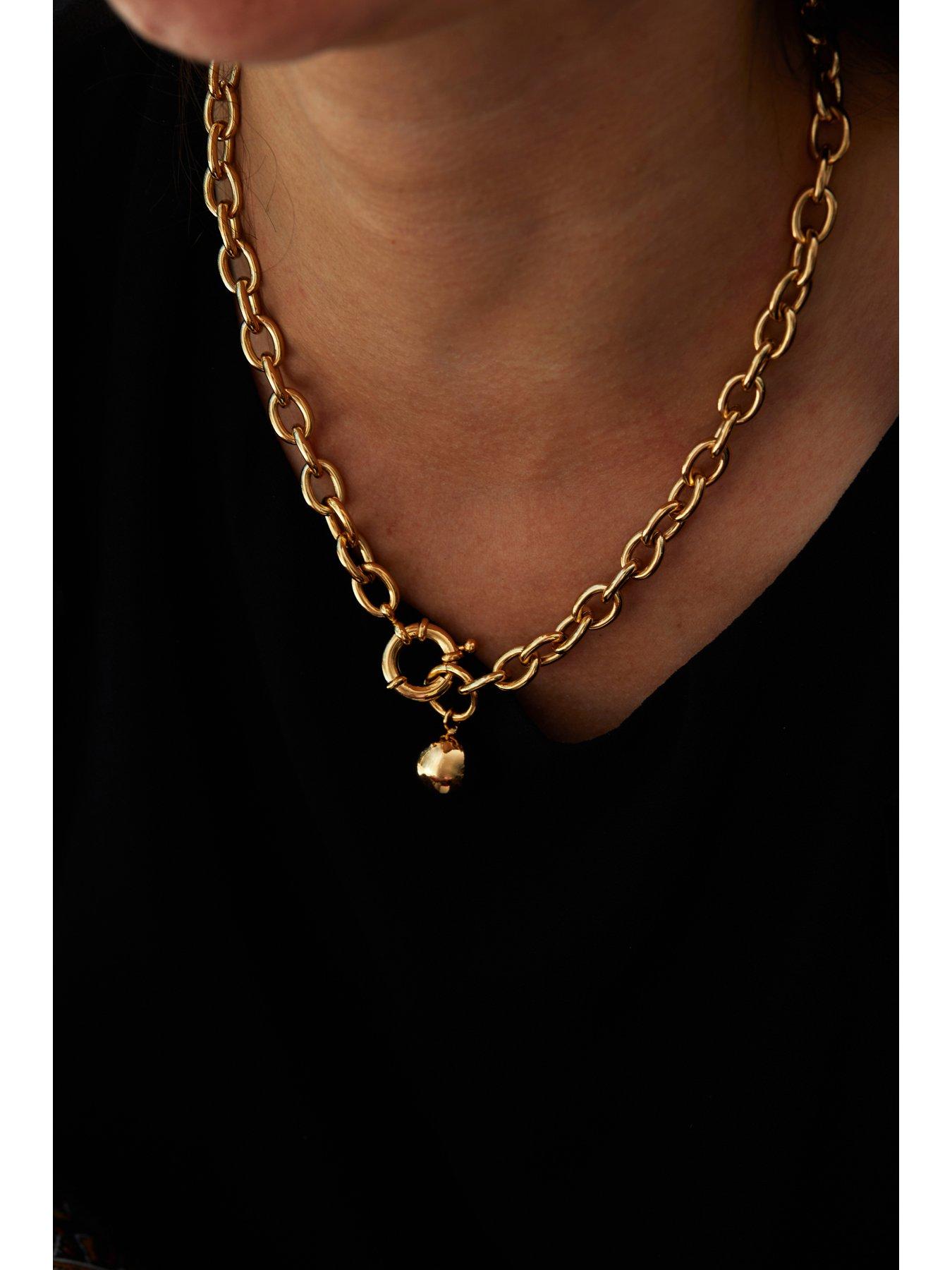 jon-richard-gold-plated-polished-ball-necklacestillFront