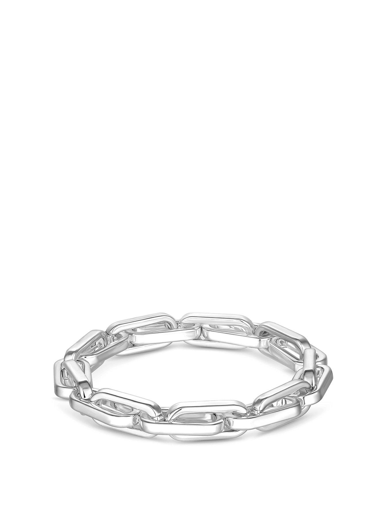 jon-richard-silver-plated-chain-stretch-bracelet