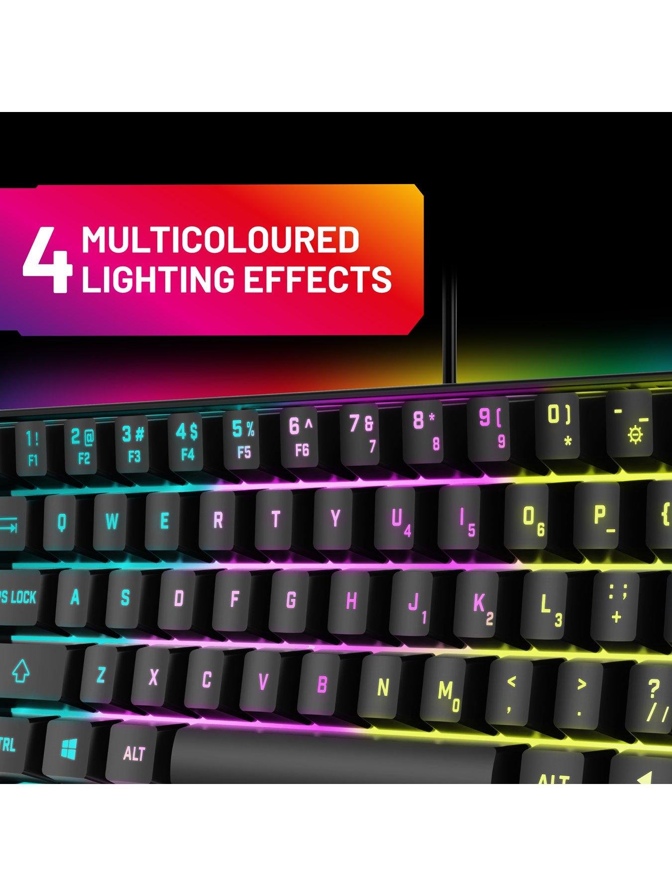 Image 3 of 3 of Stealth LED Light Up Mini Gaming Keyboard - Black