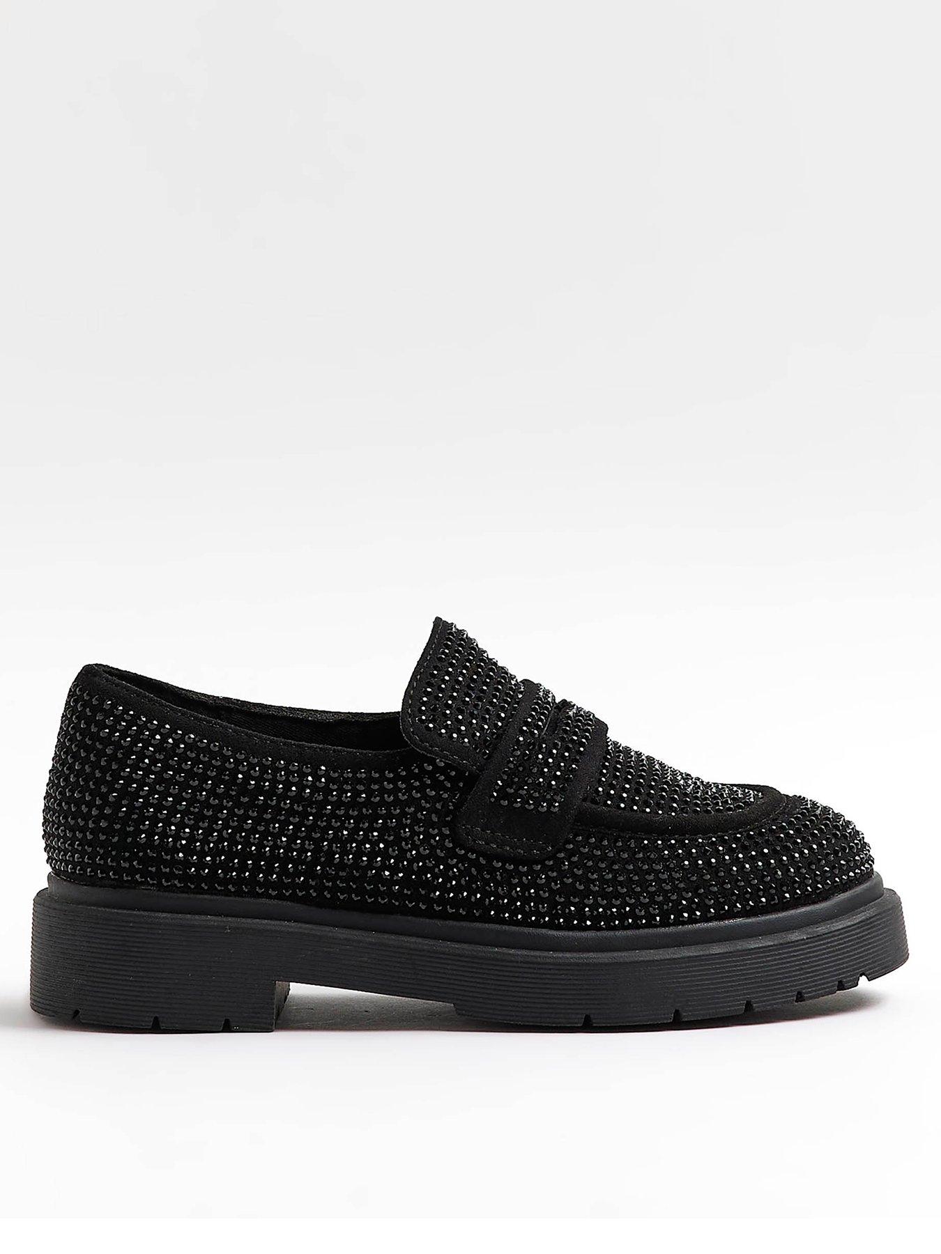 river-island-girls-embellished-loafers-black