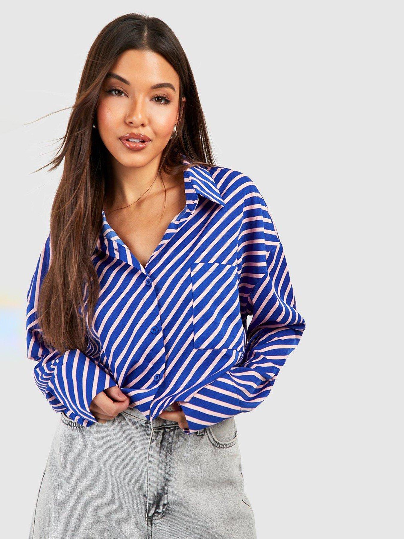 boohoo-satin-stripe-shirt-navyback