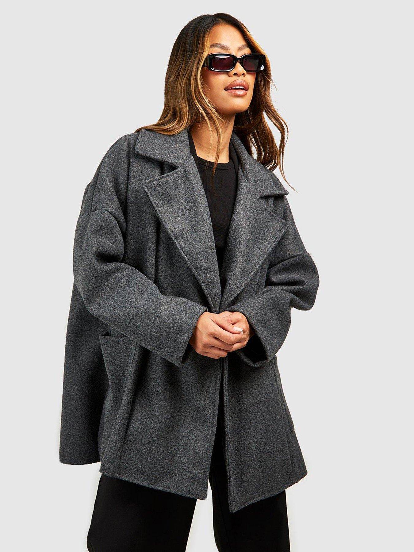 boohoo-oversized-wool-look-longline-coat-charcoalback