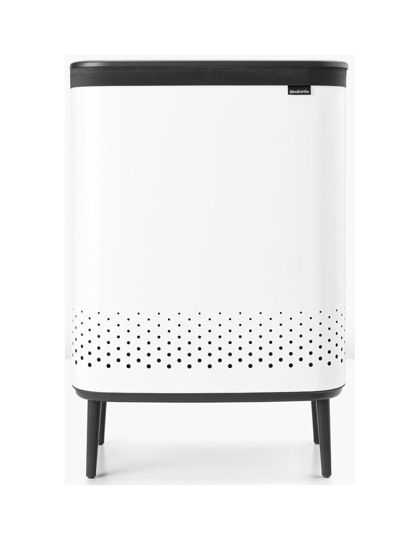 undefined 45 + 45-Litre Bo Laundry Bin in White