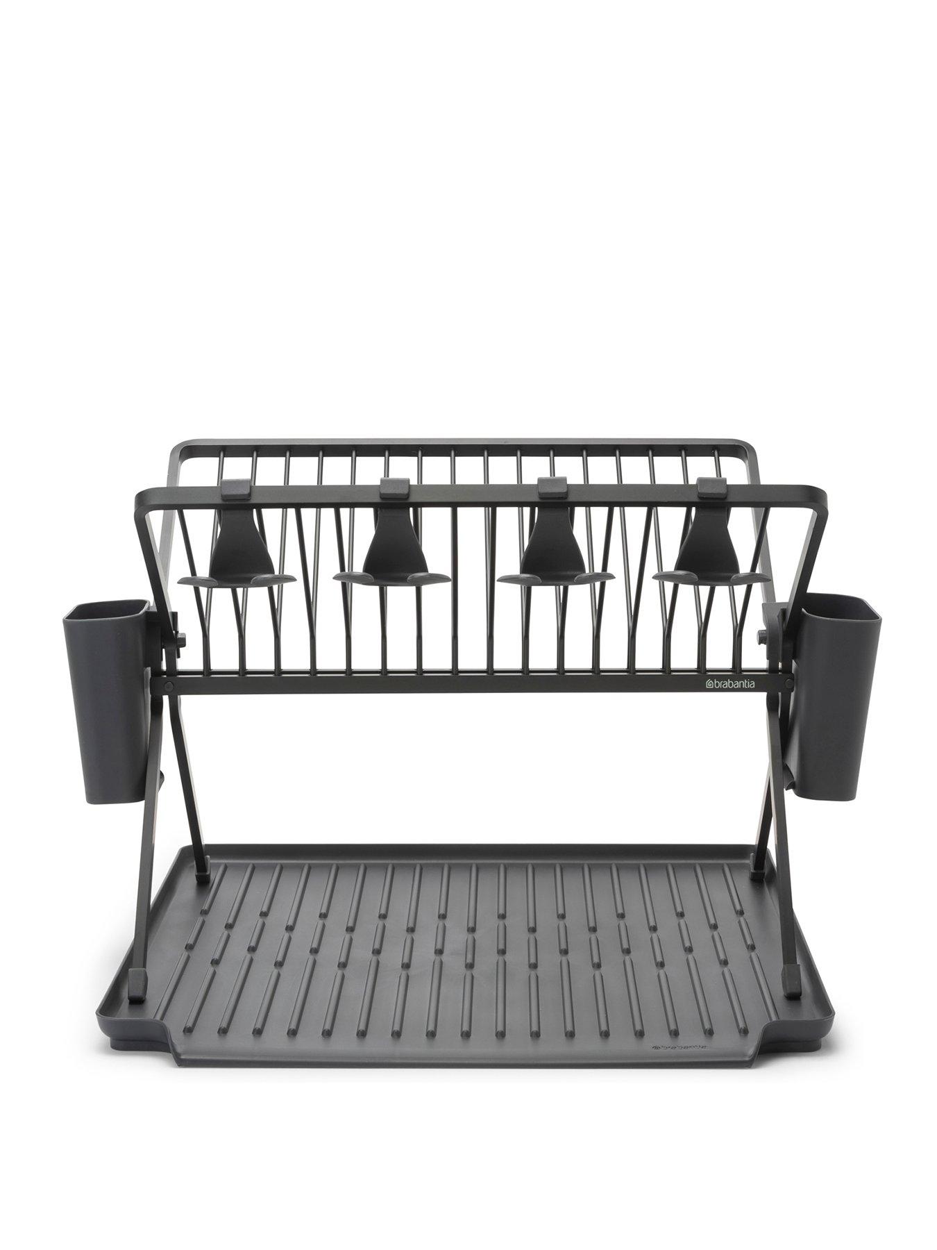 brabantia-sinkside-foldable-dish-rack-dark-grey