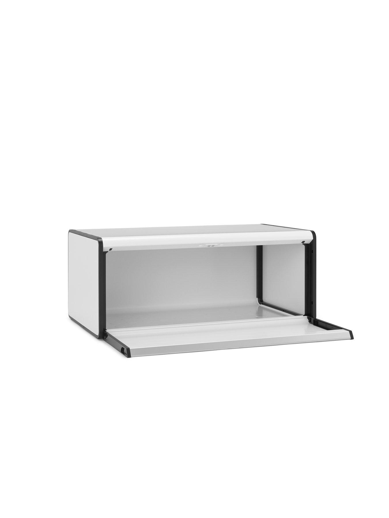 Image 2 of 6 of Brabantia Fall Front Bread Bin in White
