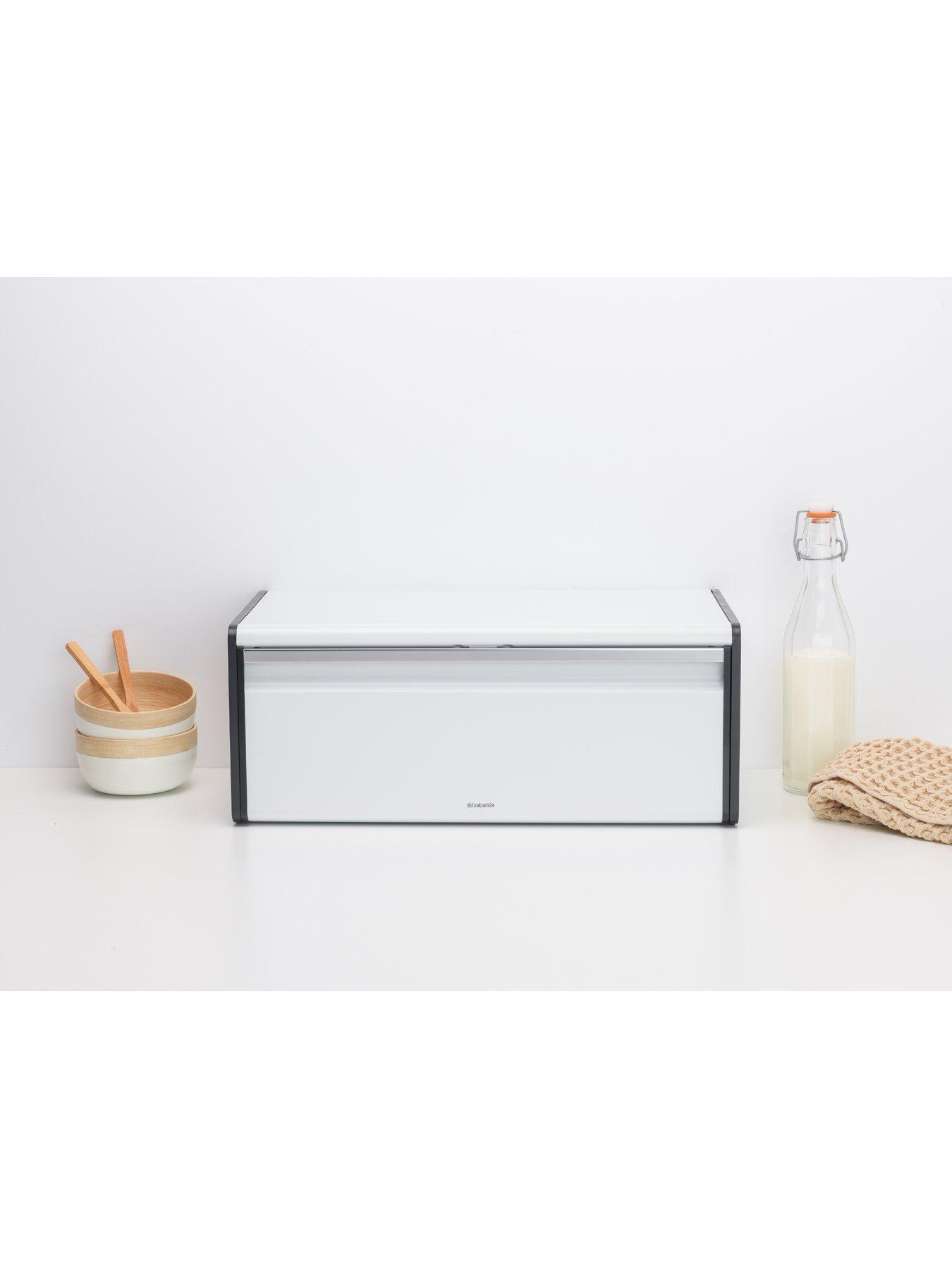 Image 3 of 6 of Brabantia Fall Front Bread Bin in White