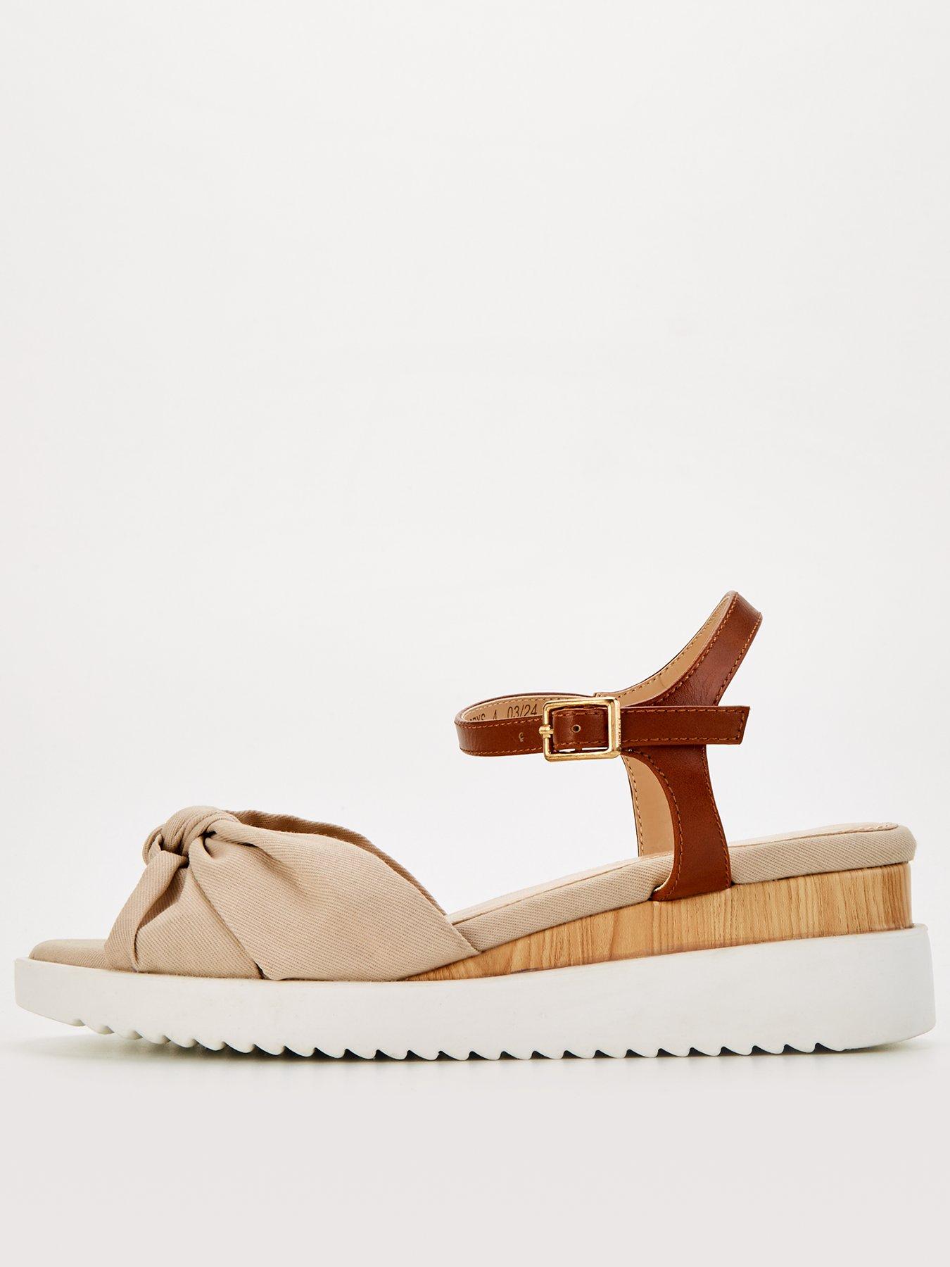 v-by-very-knot-front-wedge-sandal-beige