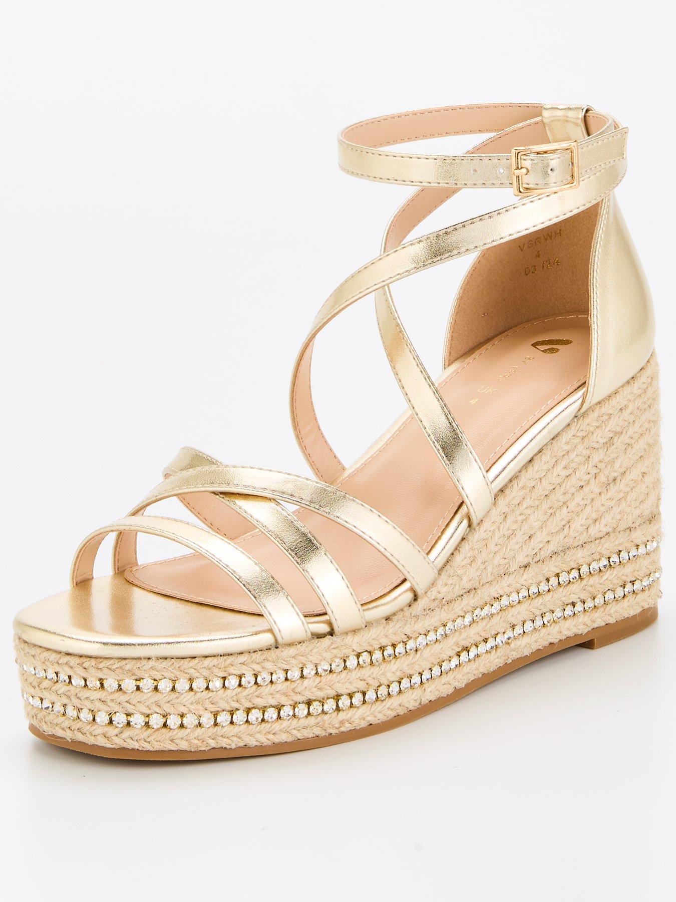 v-by-very-bling-wedge-sandal-goldstillFront