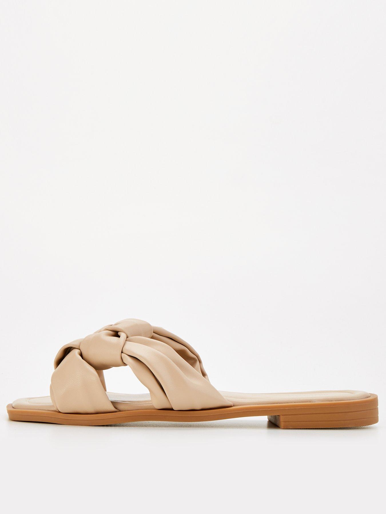 undefined Knot Front Slider - Nude