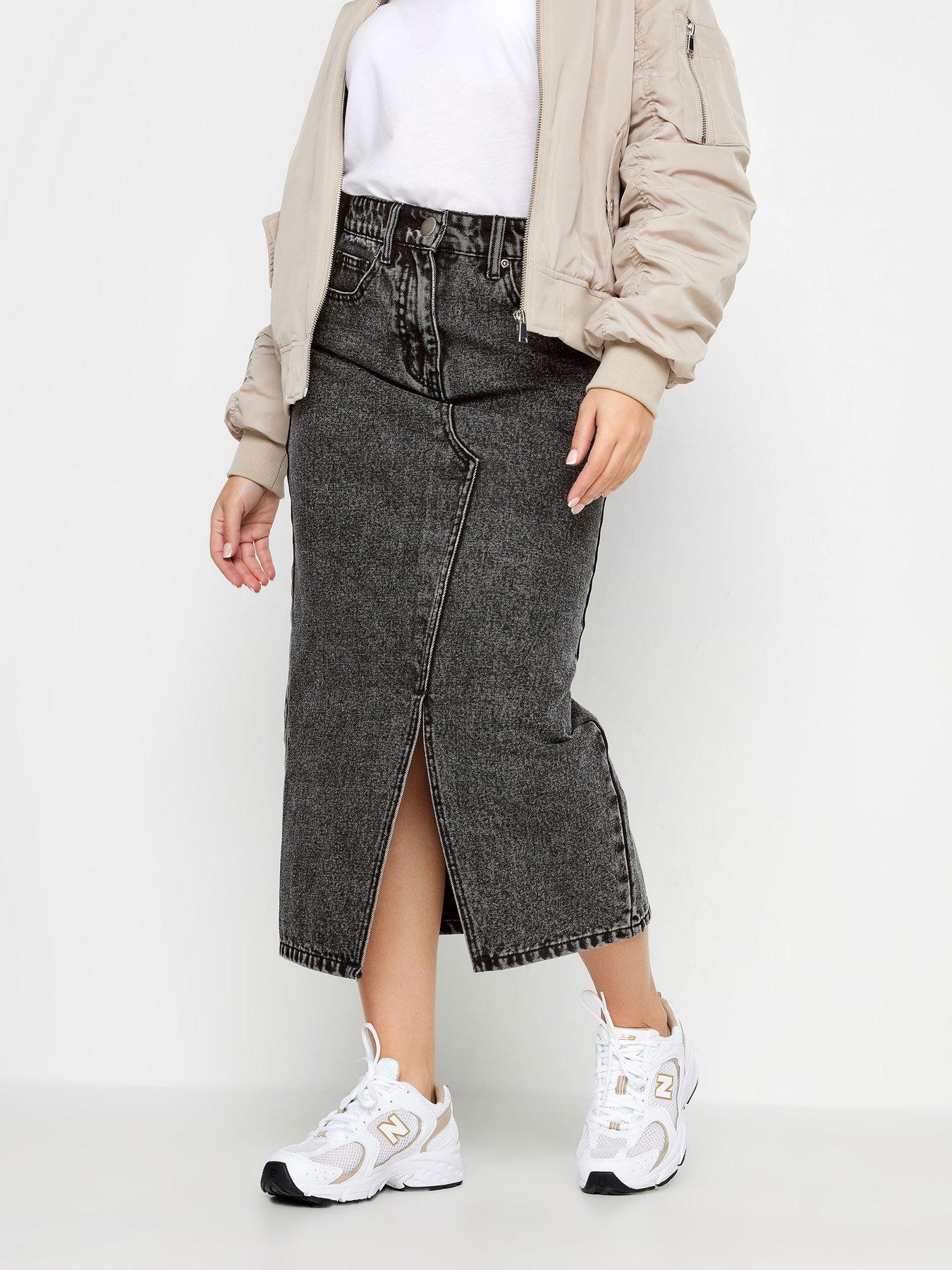 Midi skirt with pockets cheap petite