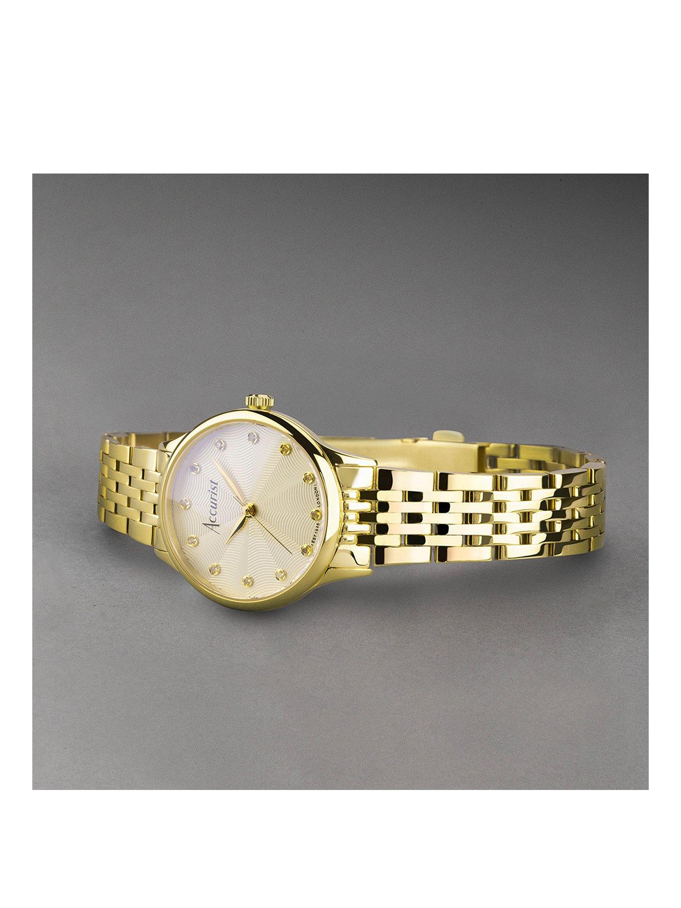 accurist-accurist-womens-dress-gold-stainless-steel-bracelet-28mm-analogue-watchstillFront