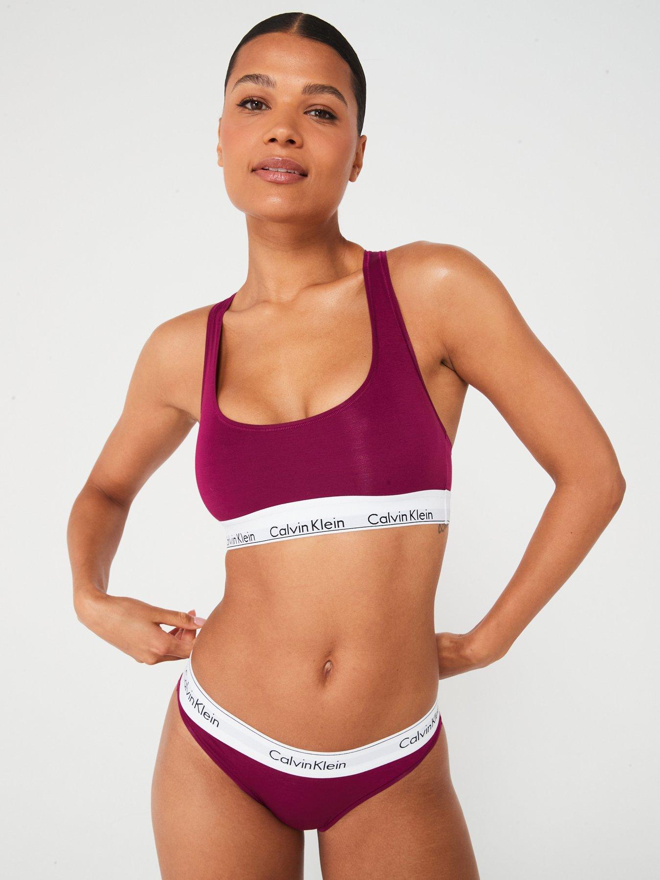 Calvin klein bralette set sale best sale