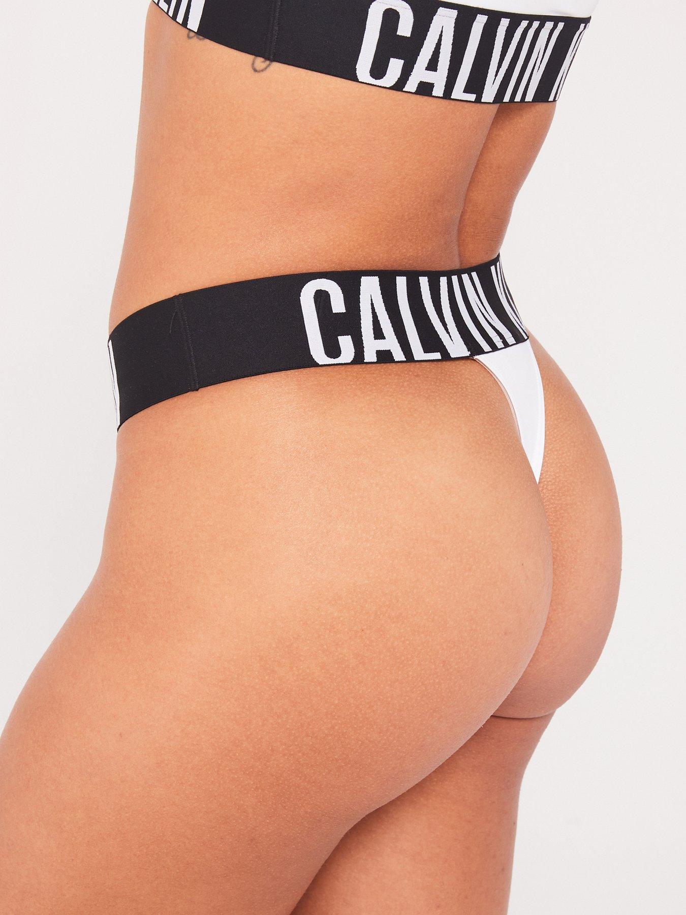 Calvin klein high leg thong sale