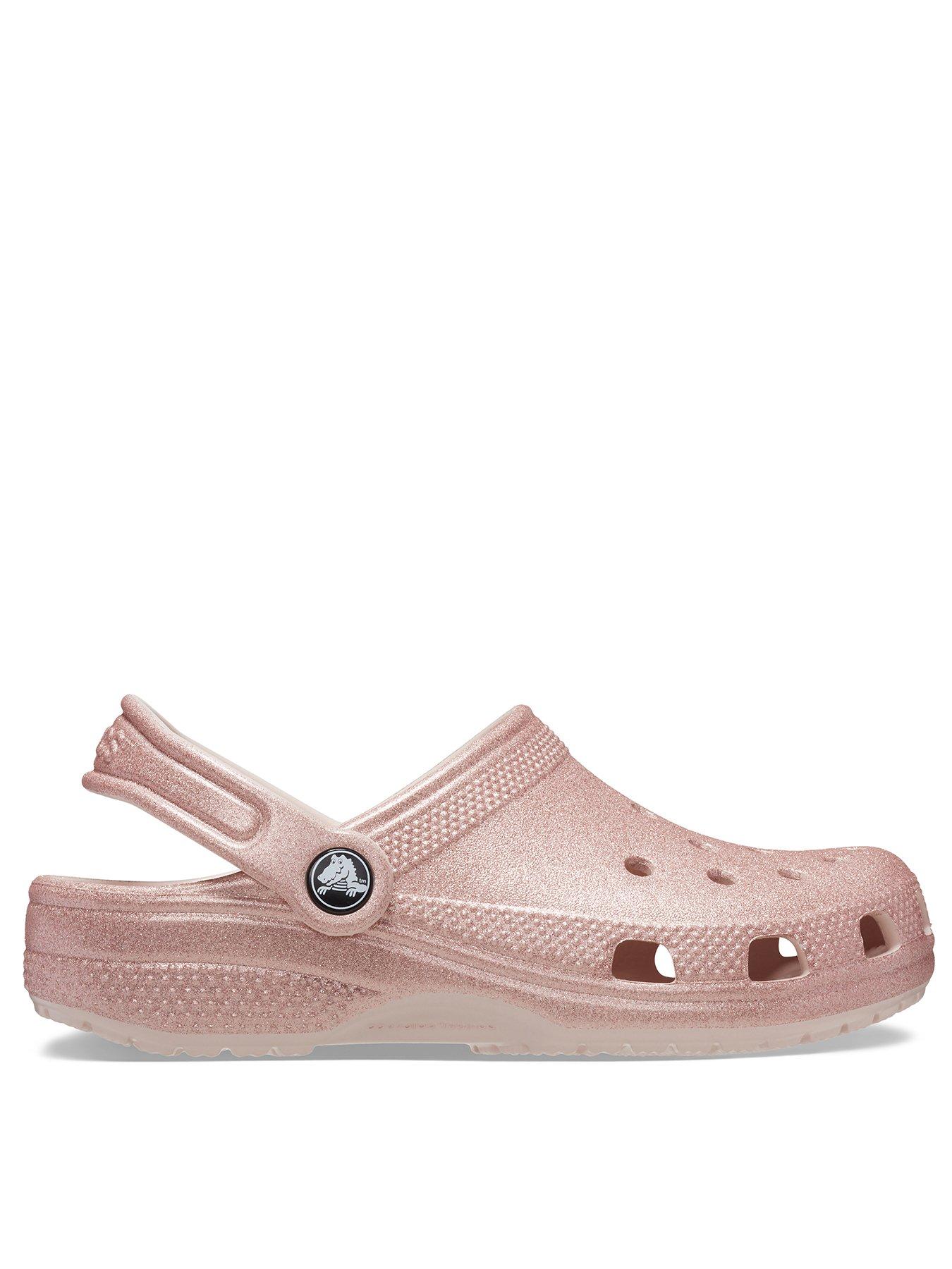 Womens discount glitter crocs