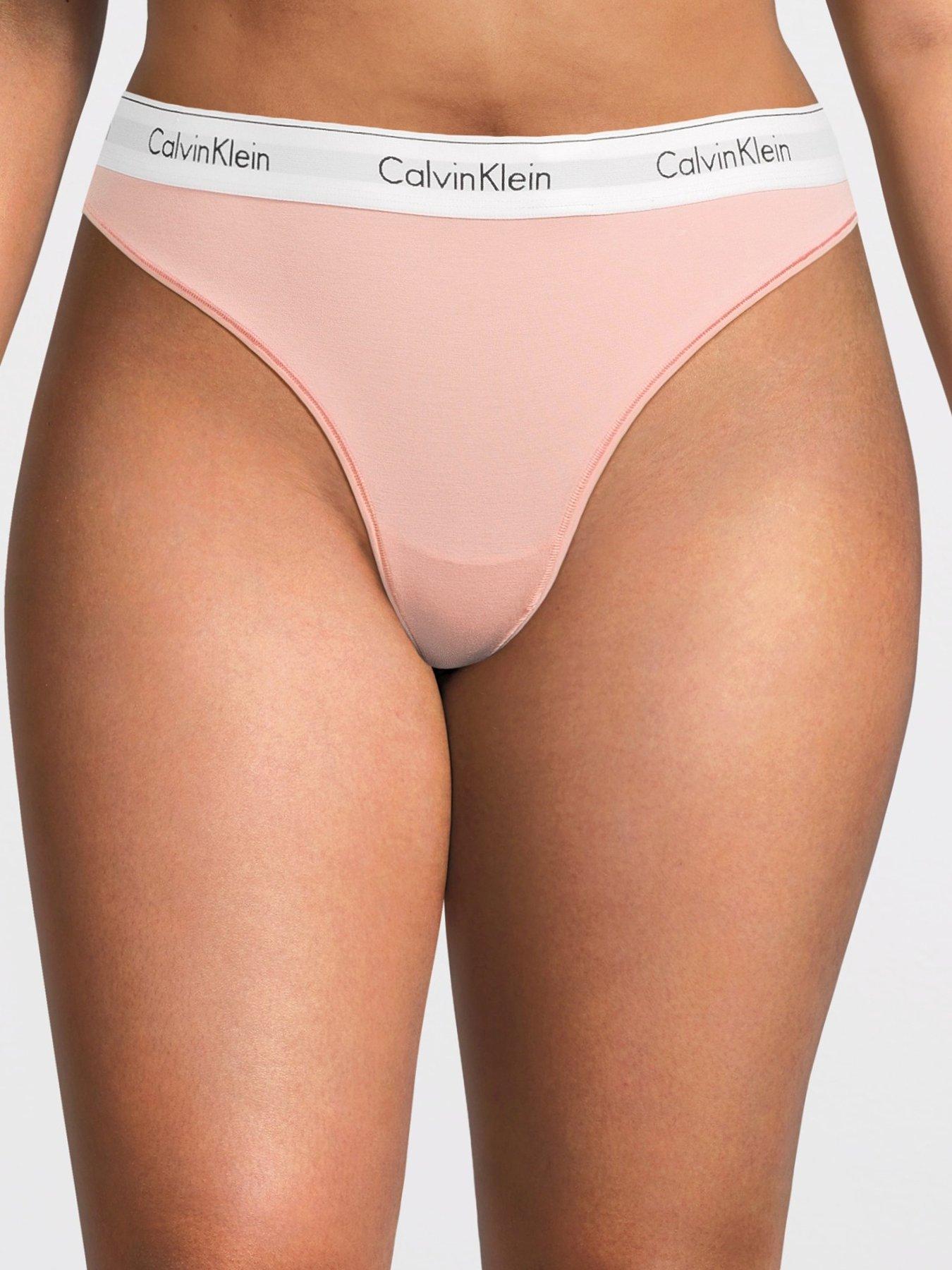 Pink calvin klein thong hotsell