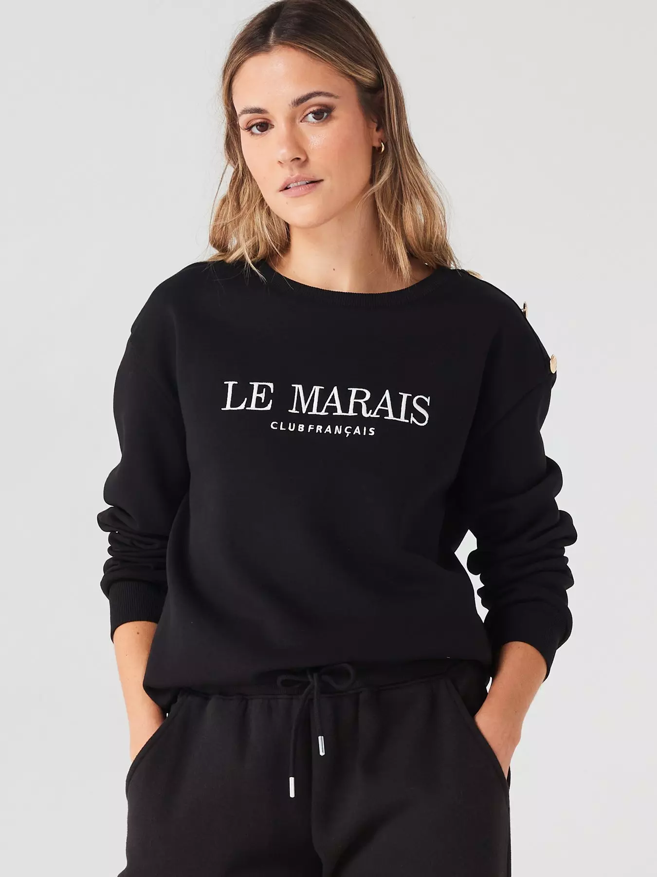 Crew-neck sweatshirt - Cream/Le Marais - Ladies